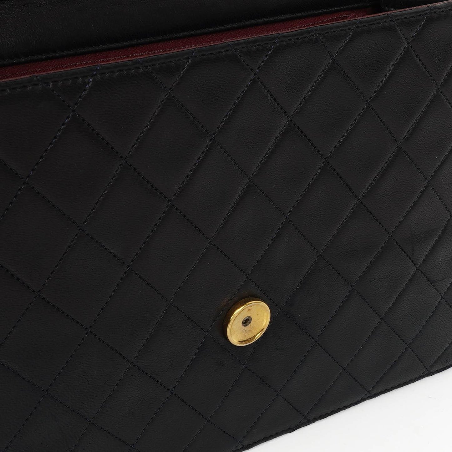 Chanel Medium Classic Navy Quilted Lambskin Single Flap Bag With 24K Gold-Plated Hardware
