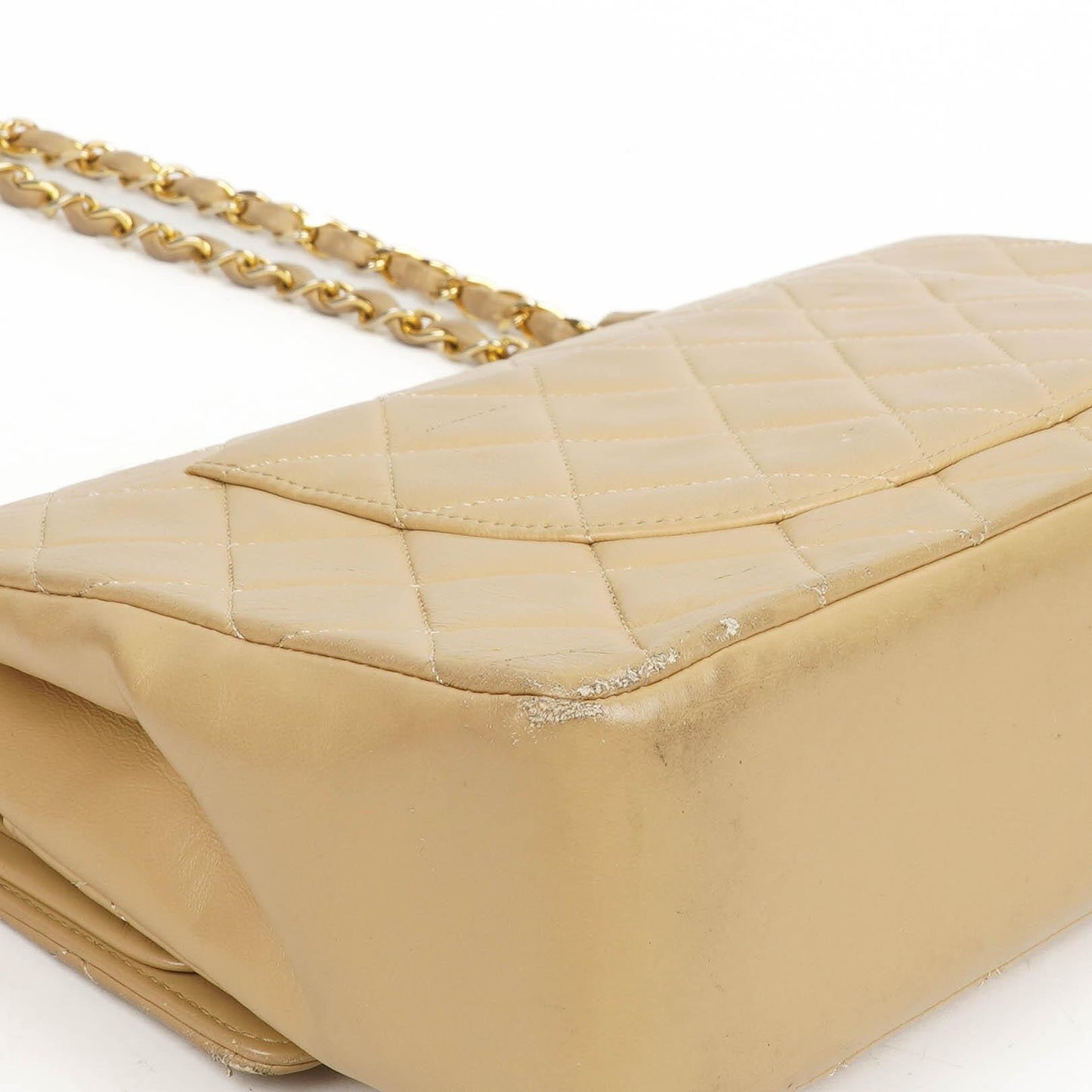 Chanel Medium Classic Quilted Lambskin Double Flap Bag With 24K Gold-Plated Hardware