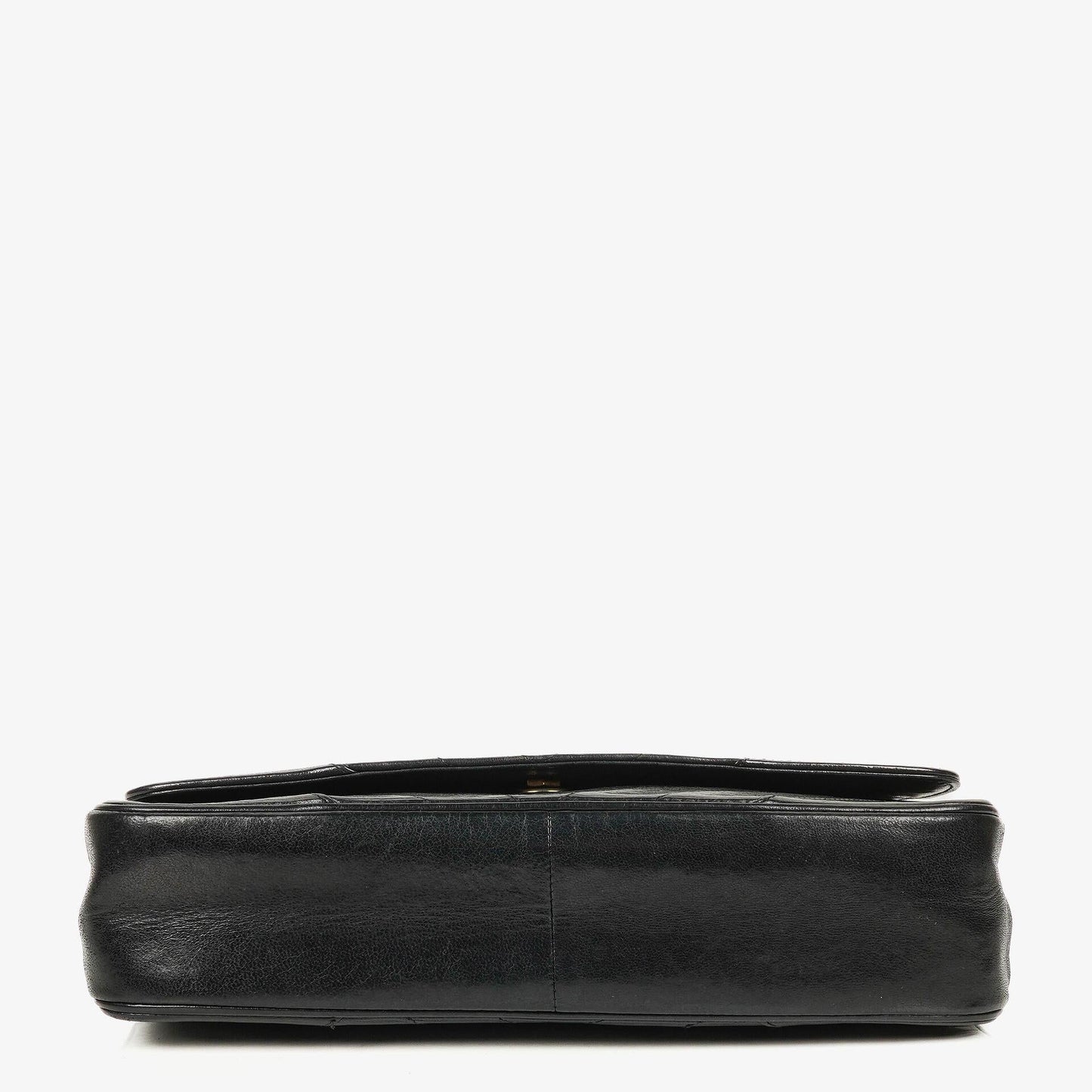 Chanel Medium Classic Single Flap Bag Black Chevron Quilted Lambskin 24K Gold-Plated Hardware