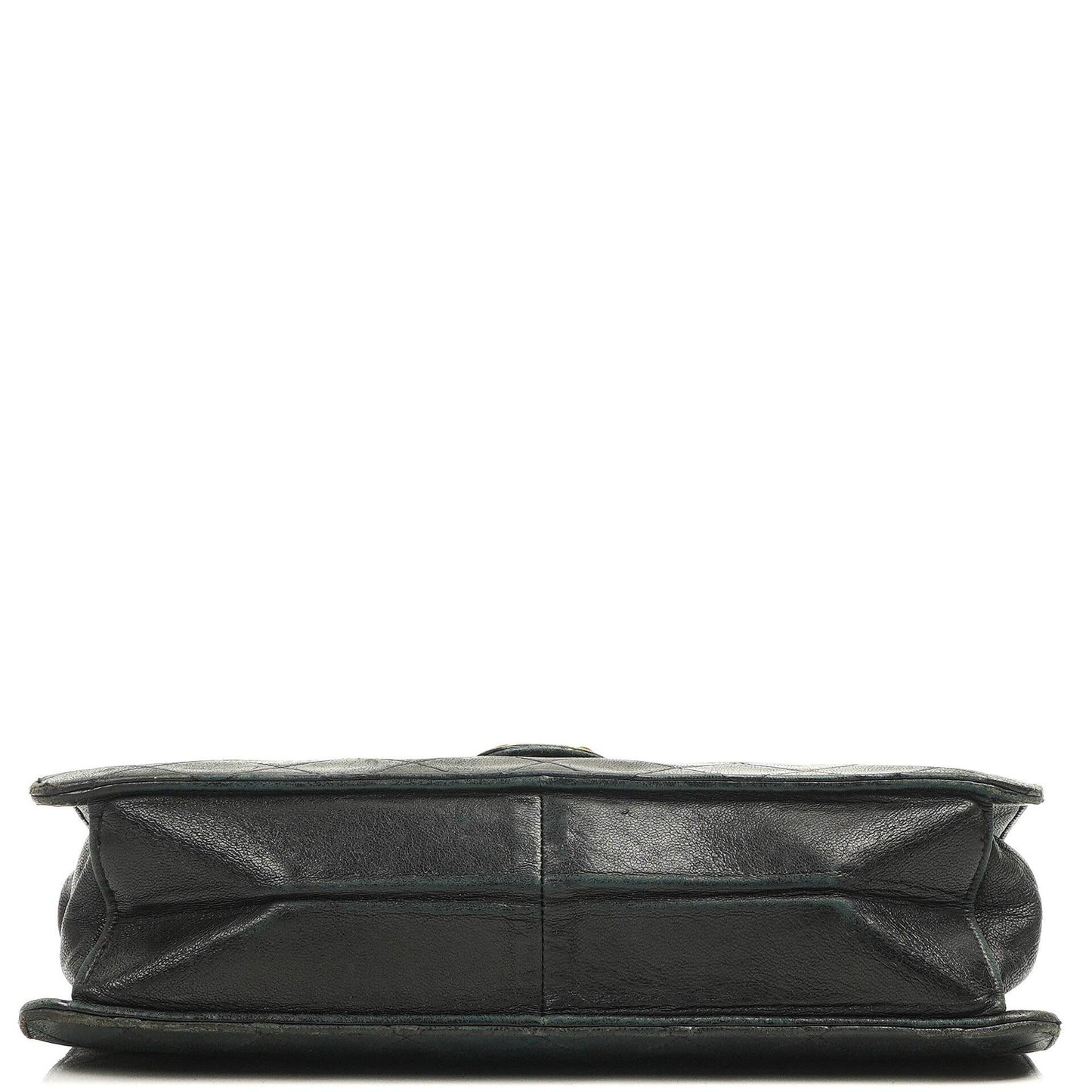 Chanel Medium Classic Single Flap Bag Black Quilted Lambskin 24K Gold-Plated Hardware