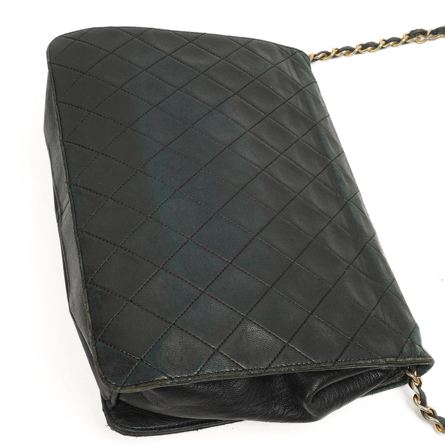 Chanel Medium Classic Single Flap Bag Black Quilted Lambskin 24K Gold-Plated Hardware