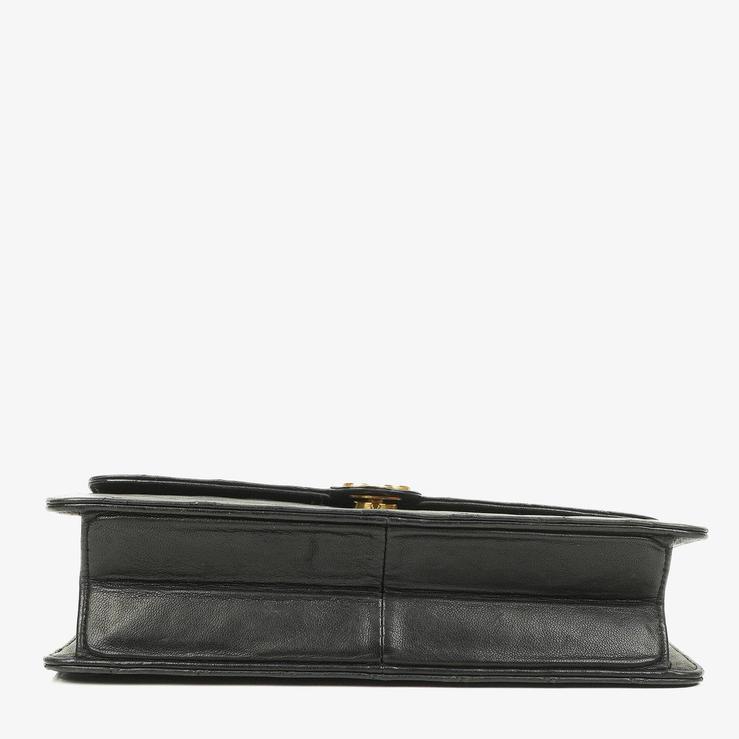 Chanel Medium Classic Single Flap Bag Black Quilted Lambskin With Gold-Toned Hardware