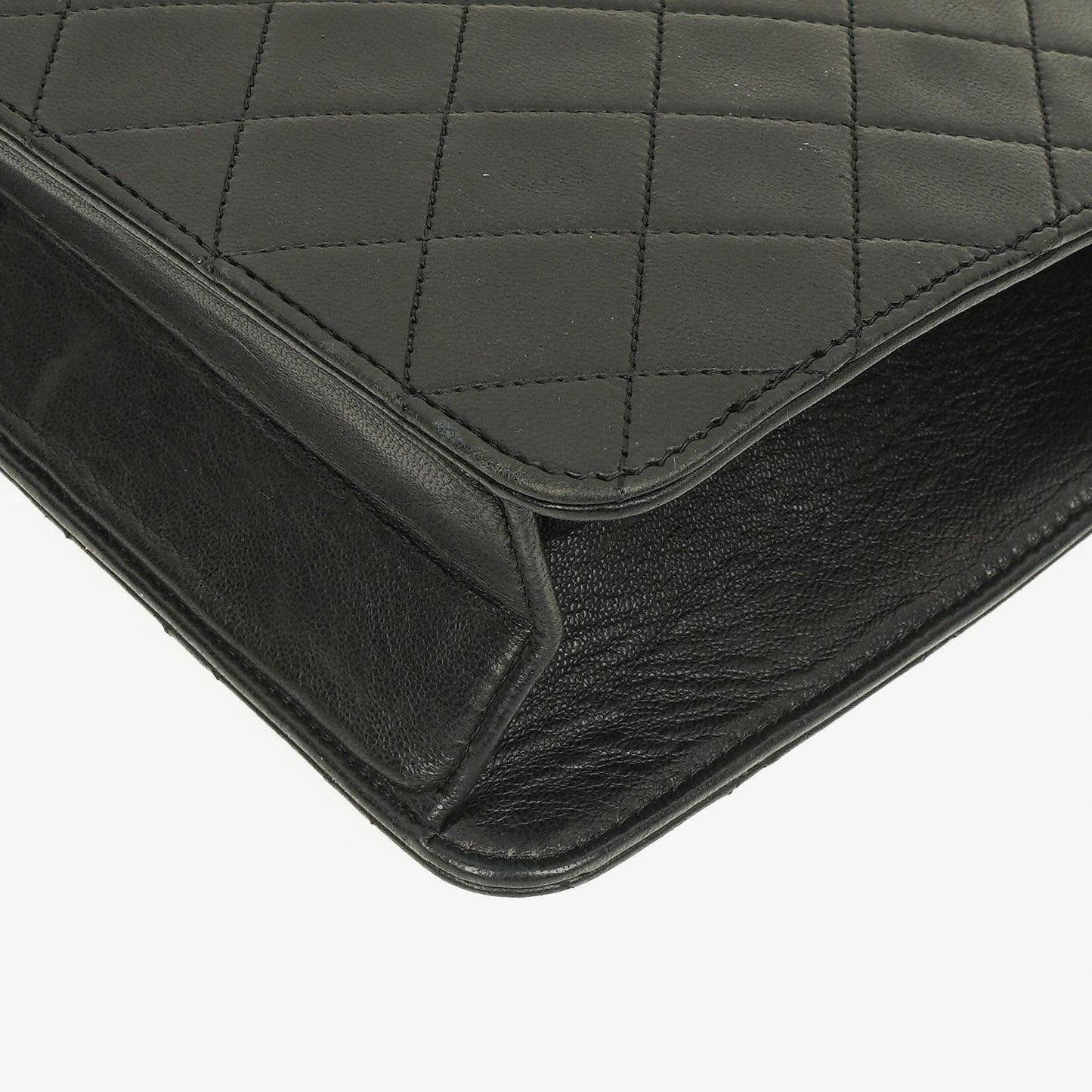Chanel Medium Classic Single Flap Bag Black Quilted Lambskin With Gold-Toned Hardware