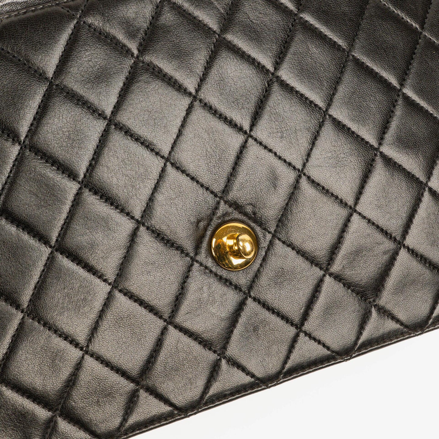 Chanel Medium Single Flap Bag Black Quilted Lambskin With Gold-Tone Hardware