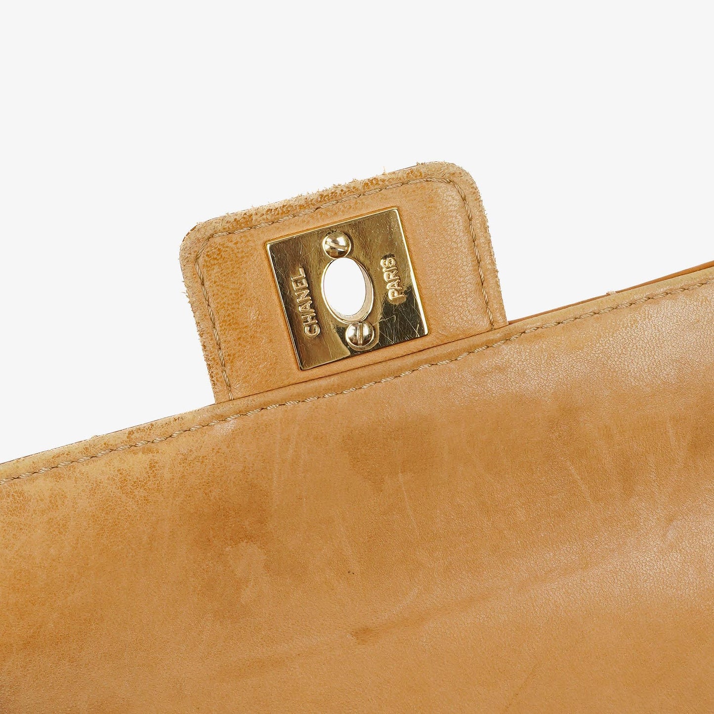 Chanel Mini Chocolate Bar Qulted Patent Leather Flap Bag With 24K Gold-Plated Hardware
