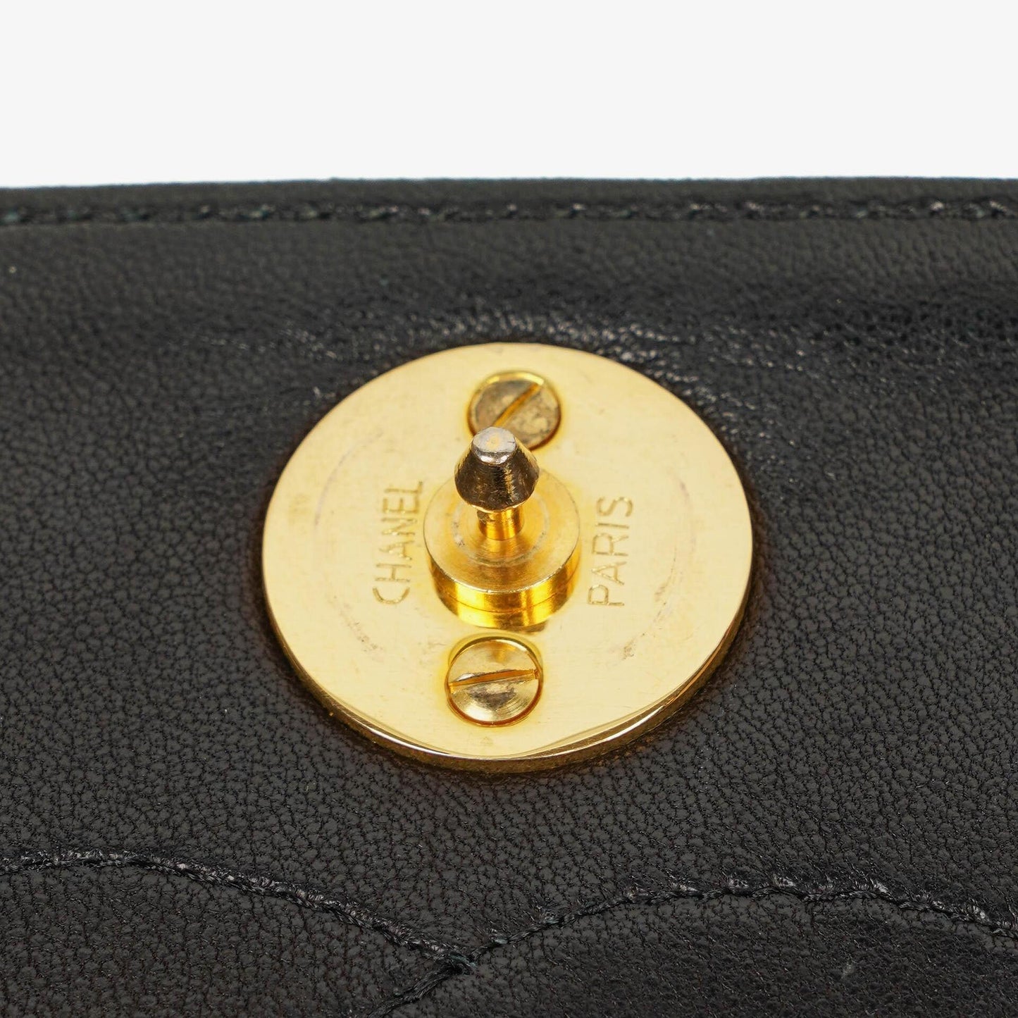 Chanel Mini Classic Black Quilted Lambskin Full Flap Wallet On Chain WOC With 24K Gold-Plated Hardware