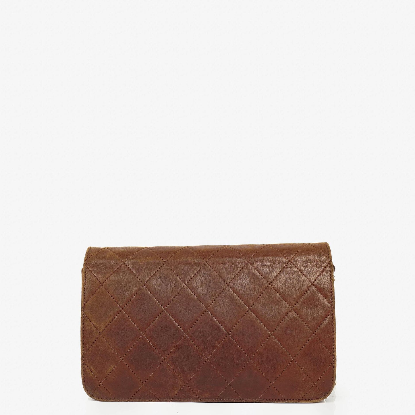 Chanel Mini Classic Quilted Lambskin Full Flap Wallet On Chain WOC With 24K Gold-Plated Hardware