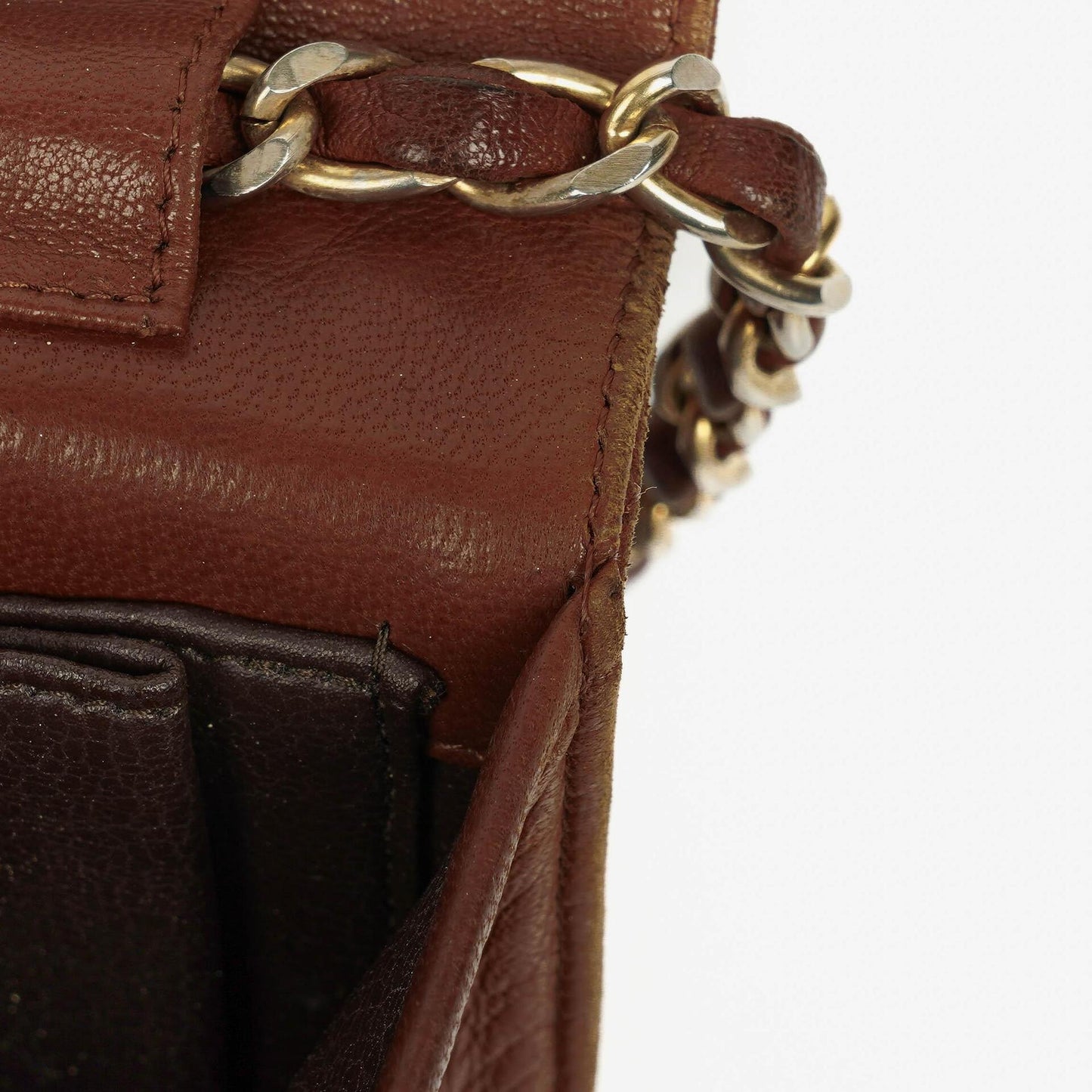 Chanel Mini Classic Quilted Lambskin Full Flap Wallet On Chain WOC With 24K Gold-Plated Hardware