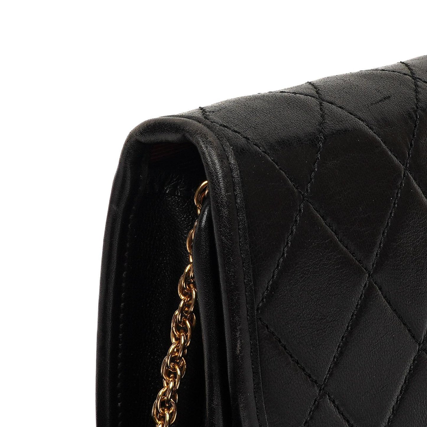 Chanel Mini Flap Bag Black Quilted Lambskin With 24K Gold-Plated Hardware