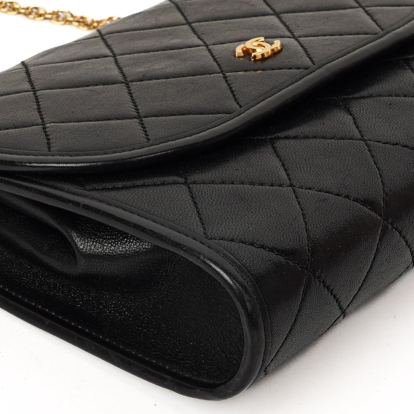 Chanel Mini Flap Bag Black Quilted Lambskin With 24K Gold-Plated Hardware