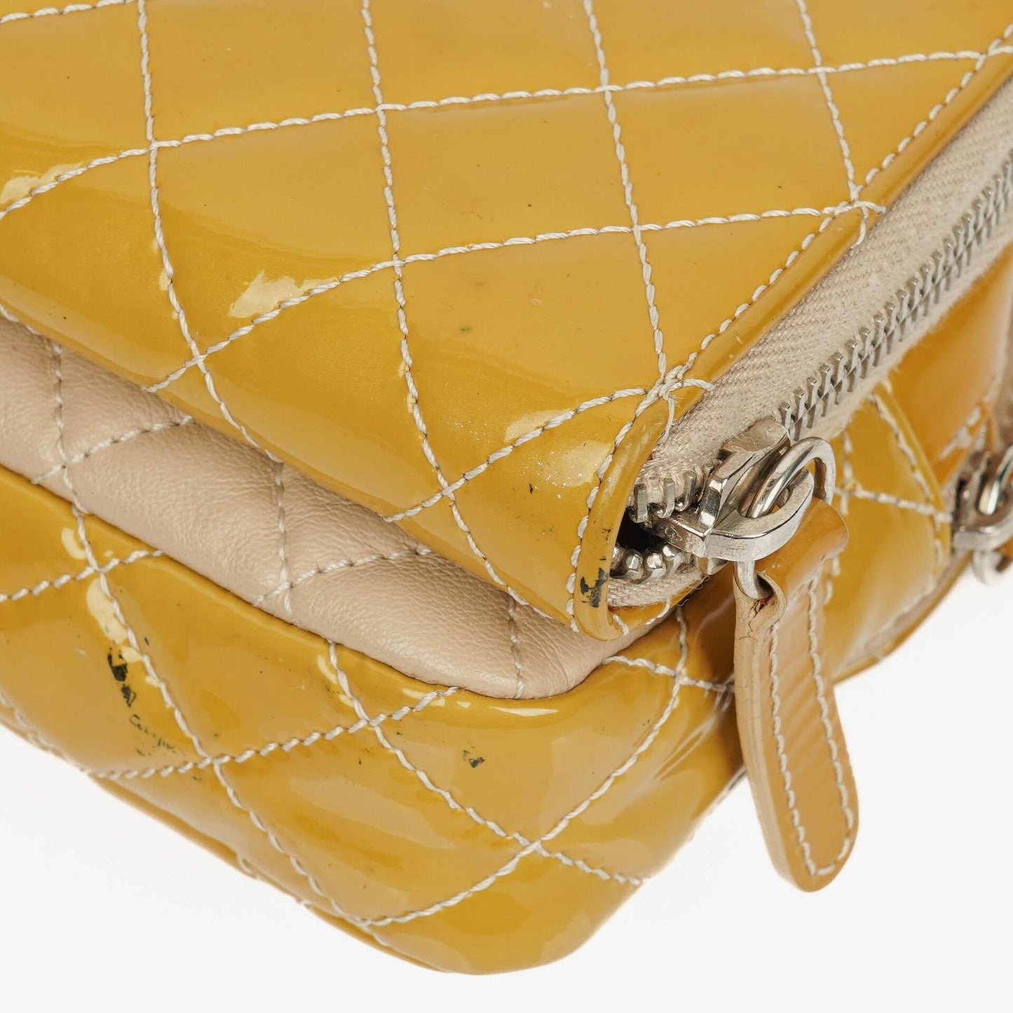 Chanel Mini Rectangular Double-Sided Flap Bag In Quilted Patent Leather