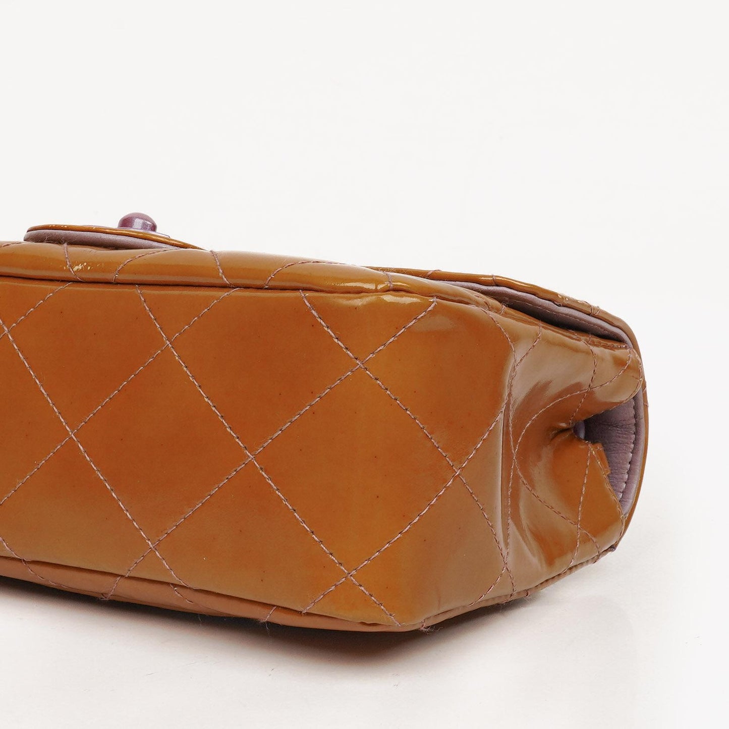 Chanel Mini Rectangular Flap Bag In Quilted Patent Leather