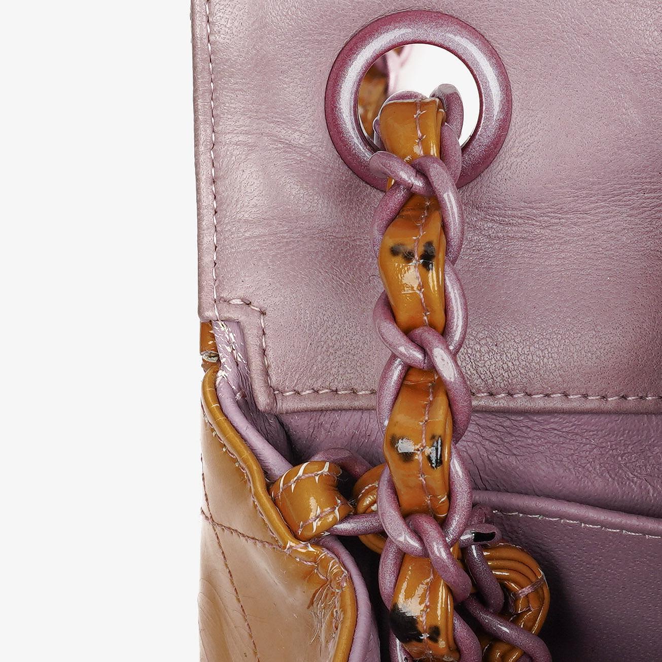 Chanel Mini Rectangular Flap Bag In Quilted Patent Leather