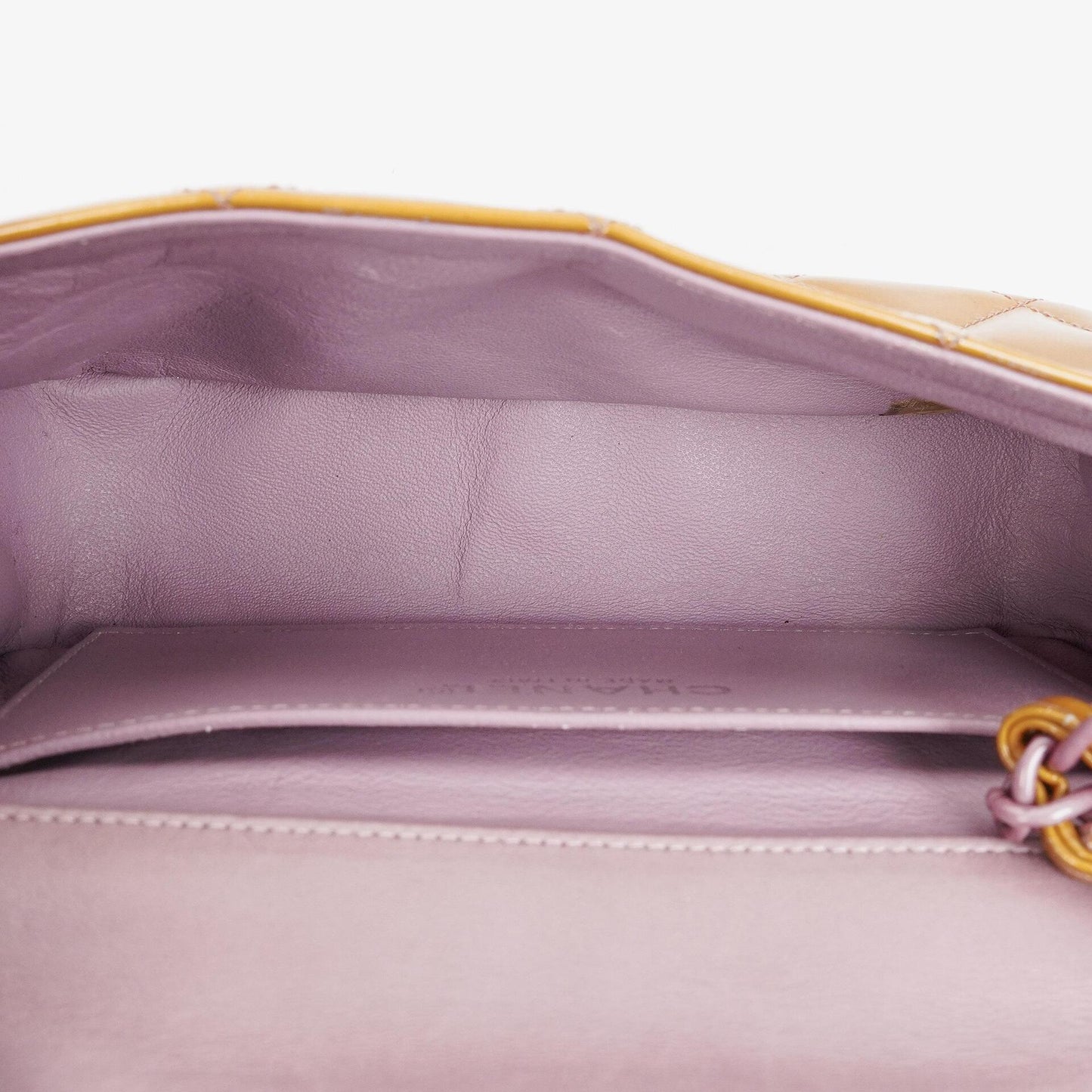 Chanel Mini Rectangular Flap Bag In Quilted Patent Leather