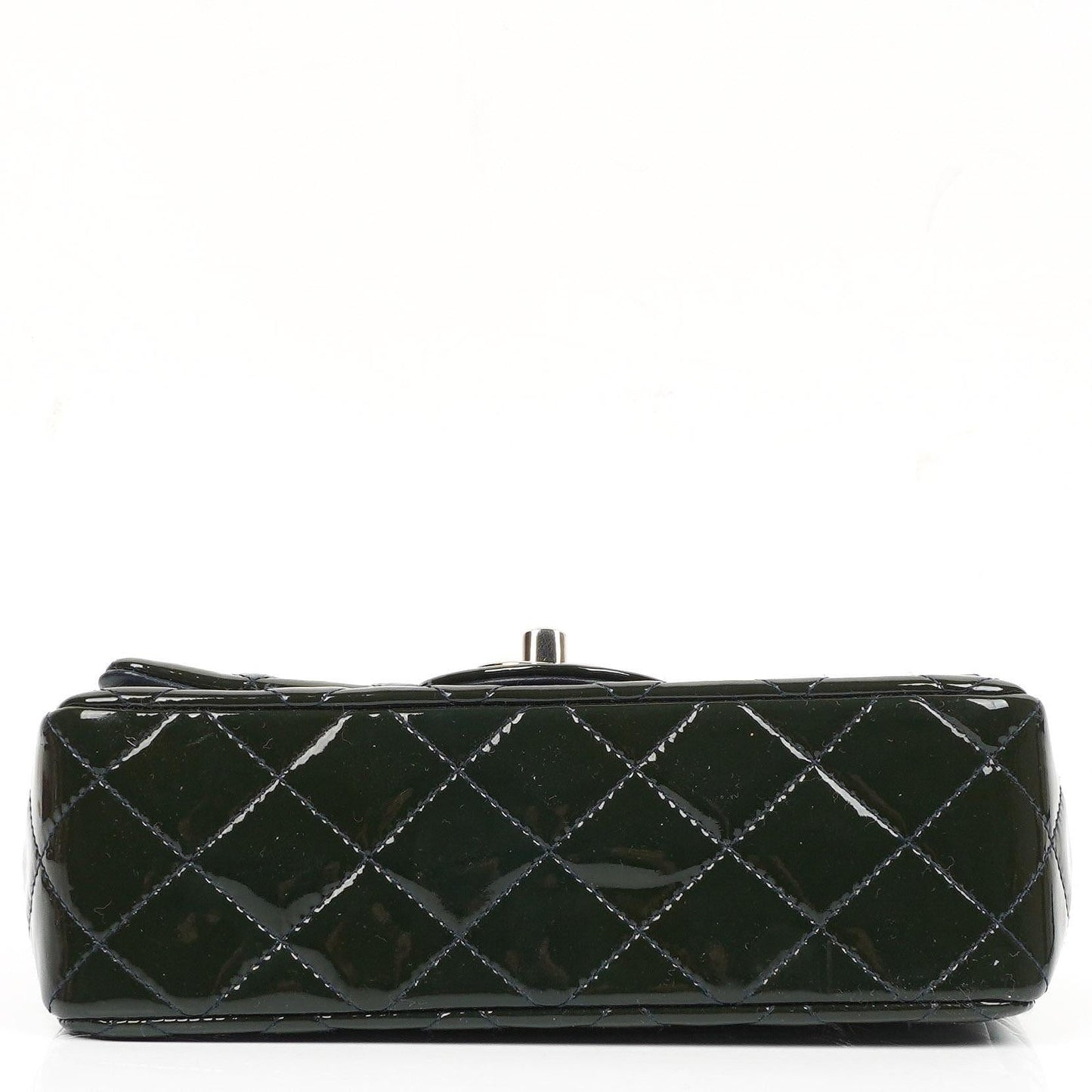 Chanel Mini Rectangular Flap Bag In Quilted Patent Leather With Silver-Tone Hardware,2013-2014