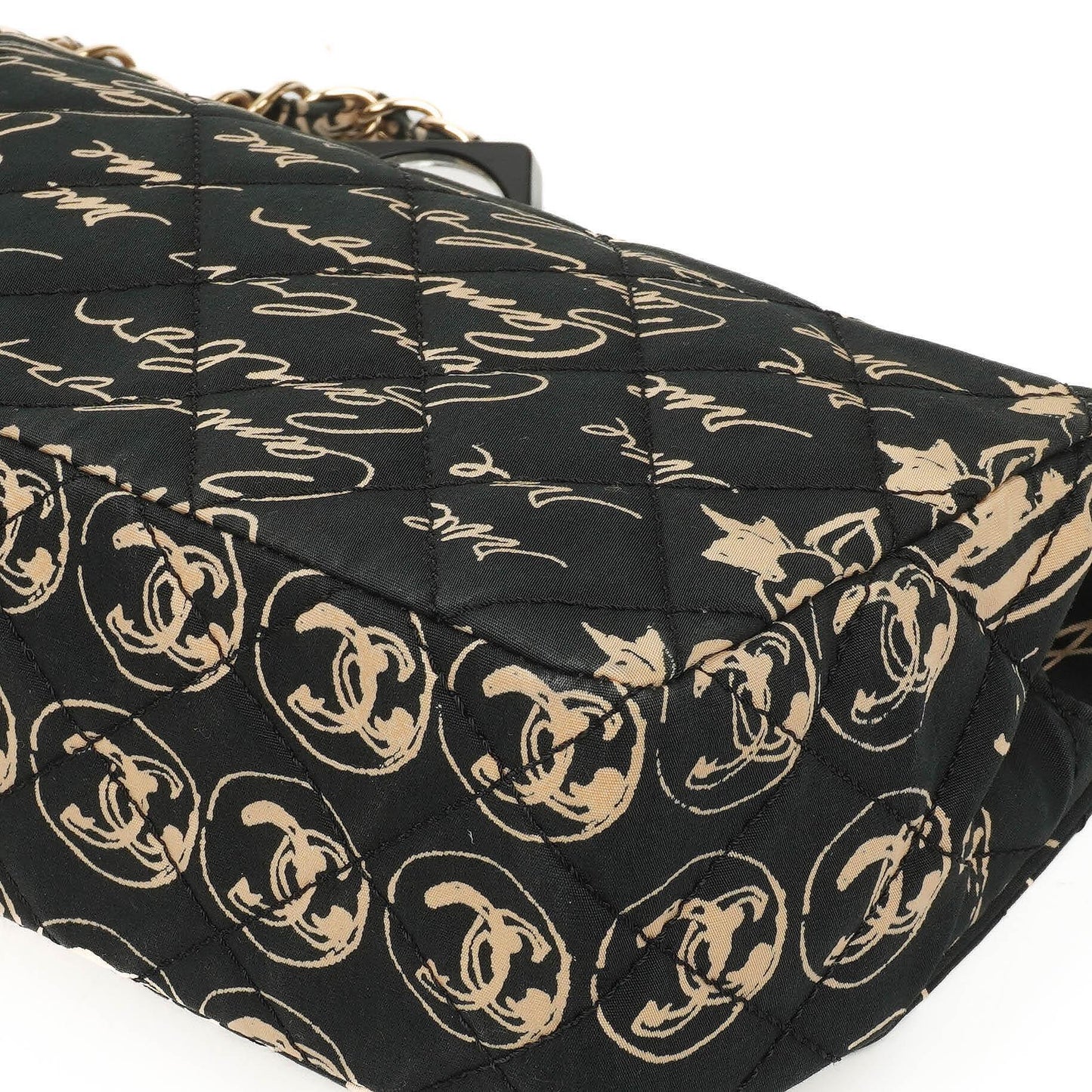Chanel Mini Rectangular Printed Cambon Single Flap Bag With 24K Gold Plated Hardware