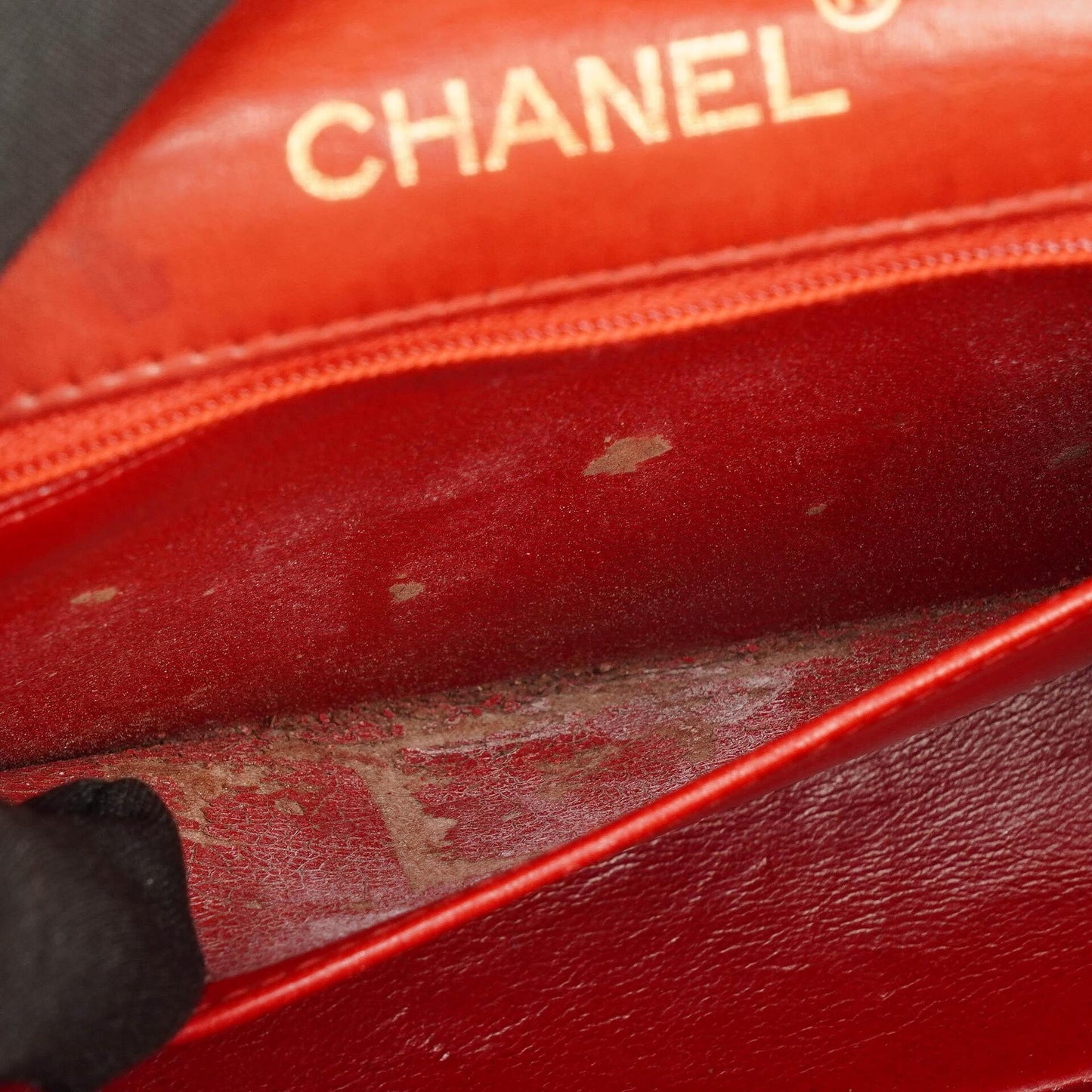 Chanel Mini Square Classic Flap Bag Red Quilted Lambskin 24K Gold-Plated Hardware