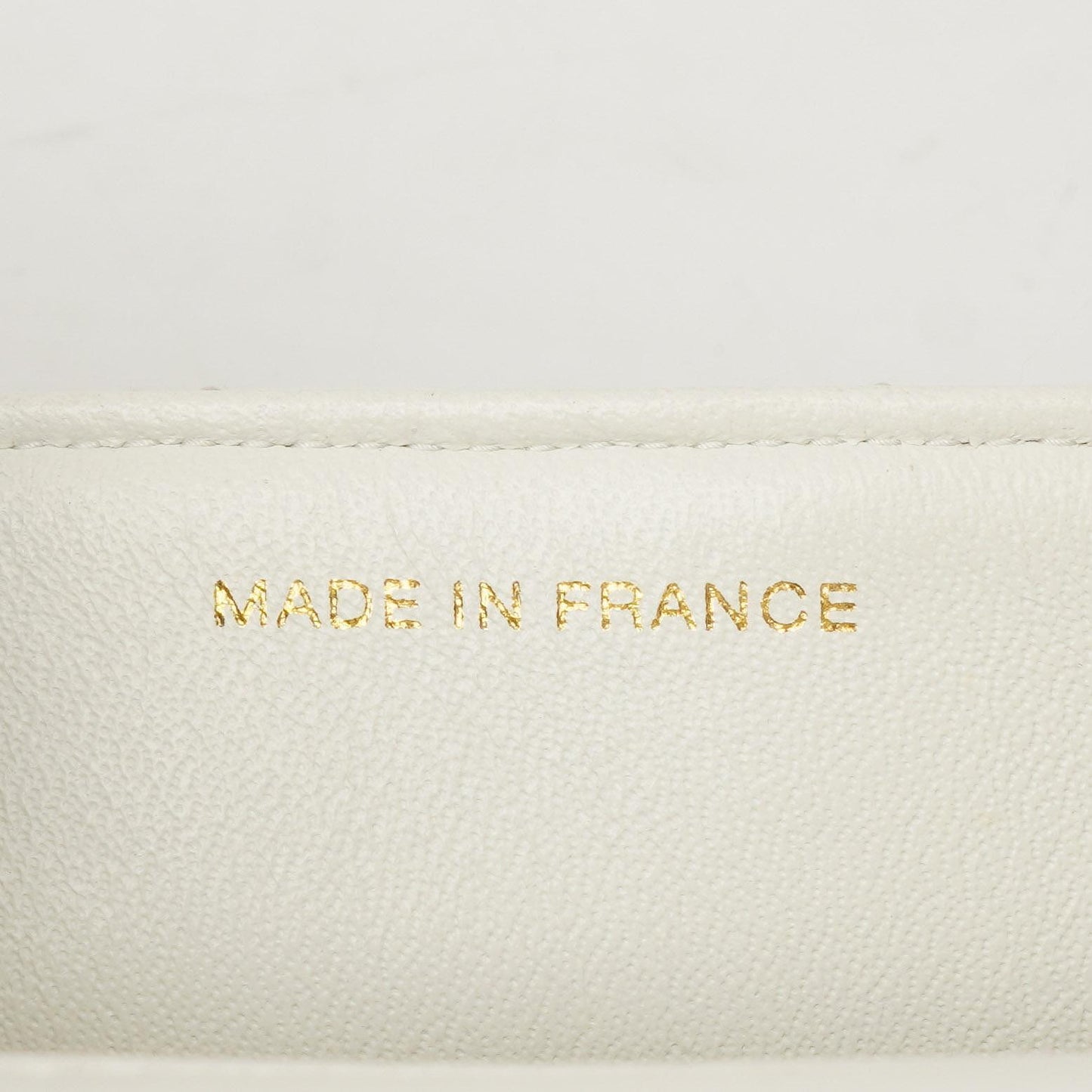 Chanel Mini Square Classic Flap Bag White Quilted Lambskin With 24K Gold-Plated Hardware, 1997-199