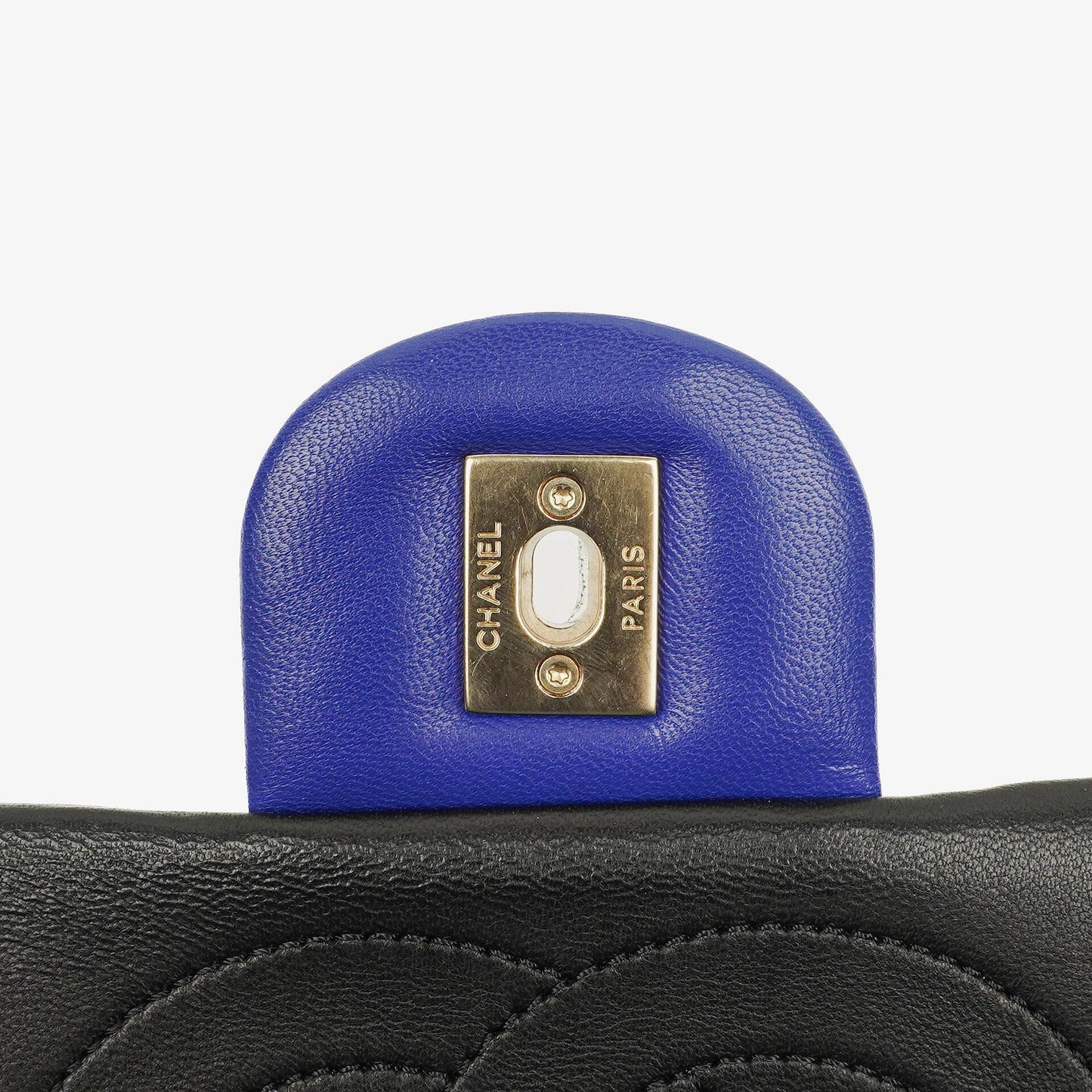 Chanel Multicolor Lambskin Tri-Color Medium Graphic Flap Bag