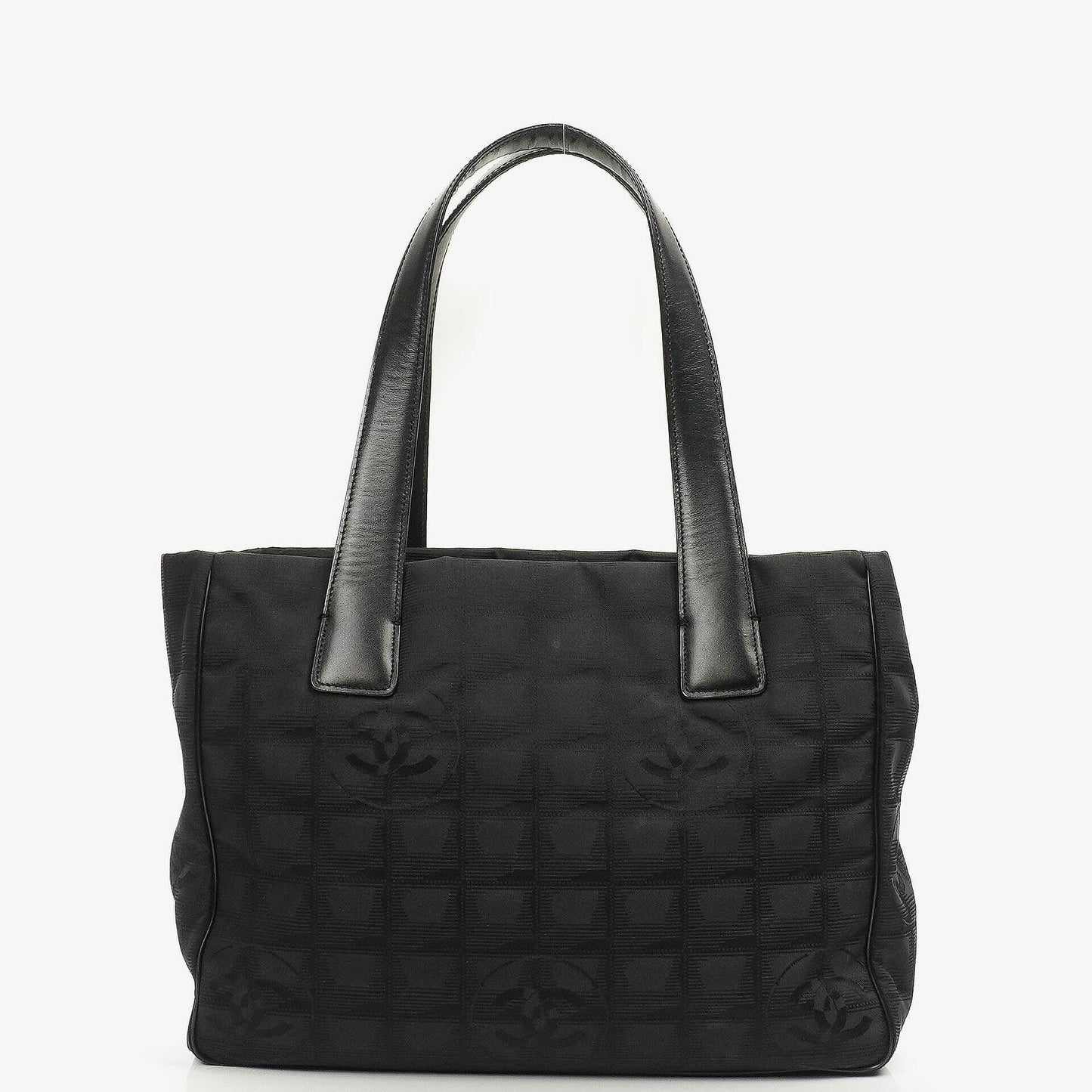 Chanel New Travel Line PM Tote Bag Black Nylon