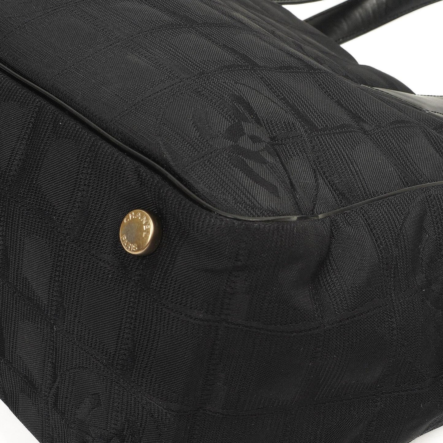 Chanel New Travel Line PM Tote Bag Black Nylon