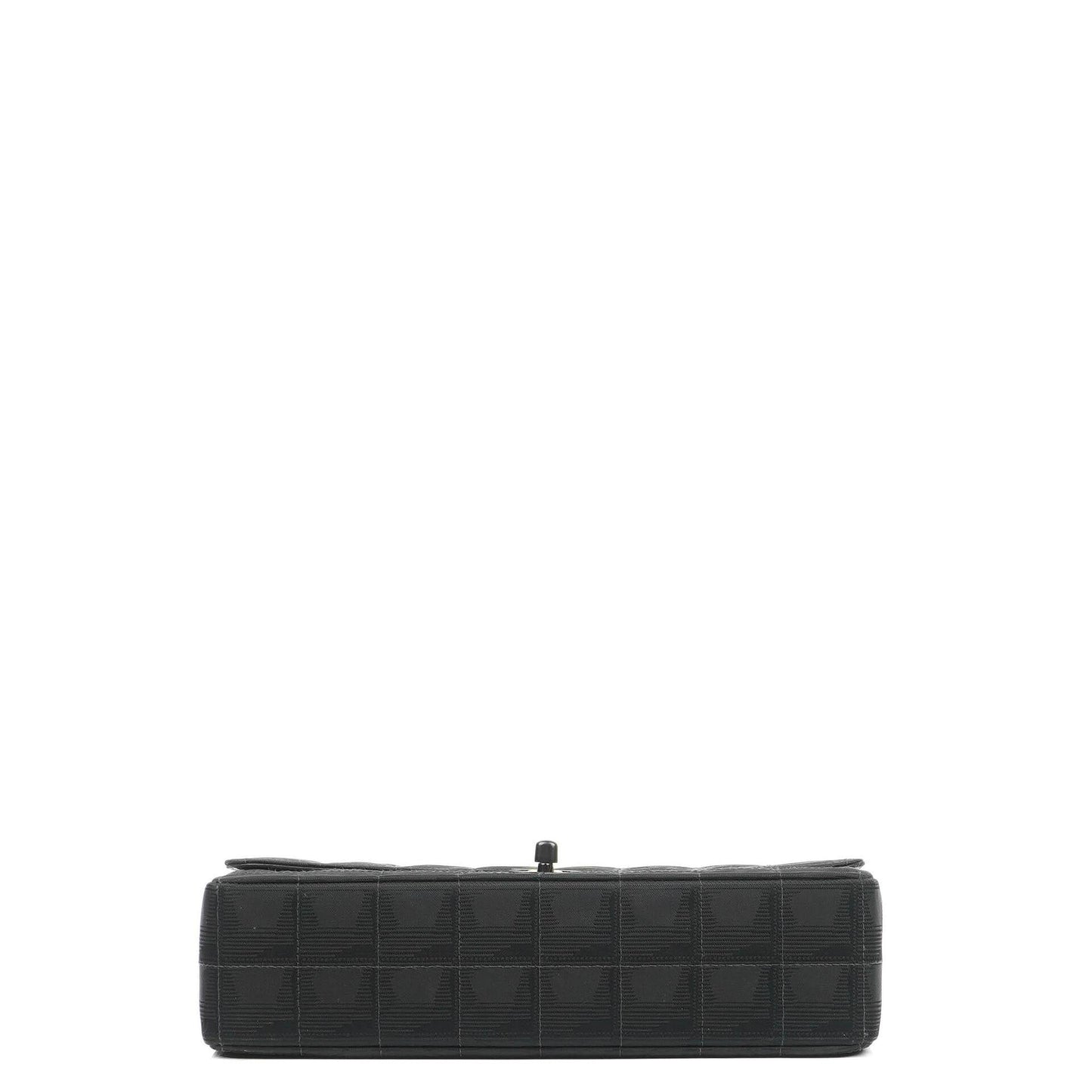 Chanel Nylon Travel Line Medium Classic Flap Bag So Black