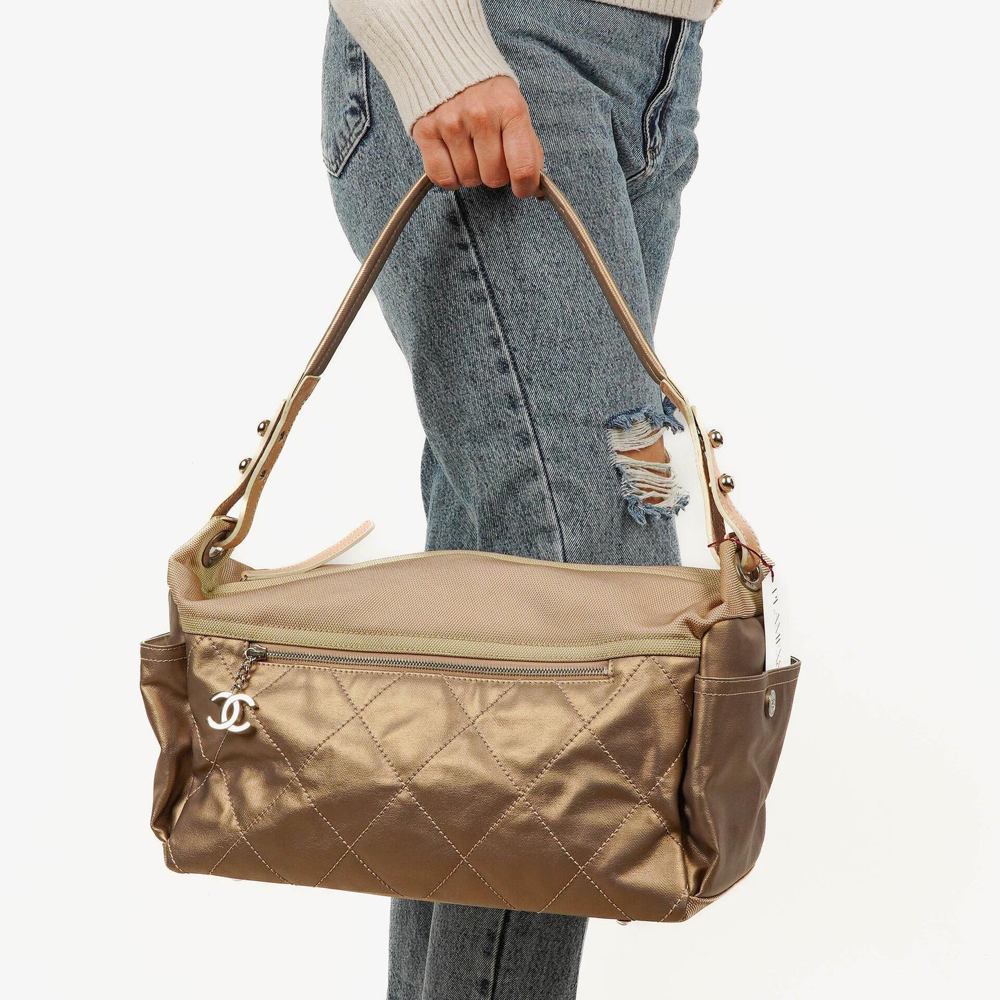 Chanel Paris-Biarritz Gold Hobo Bag