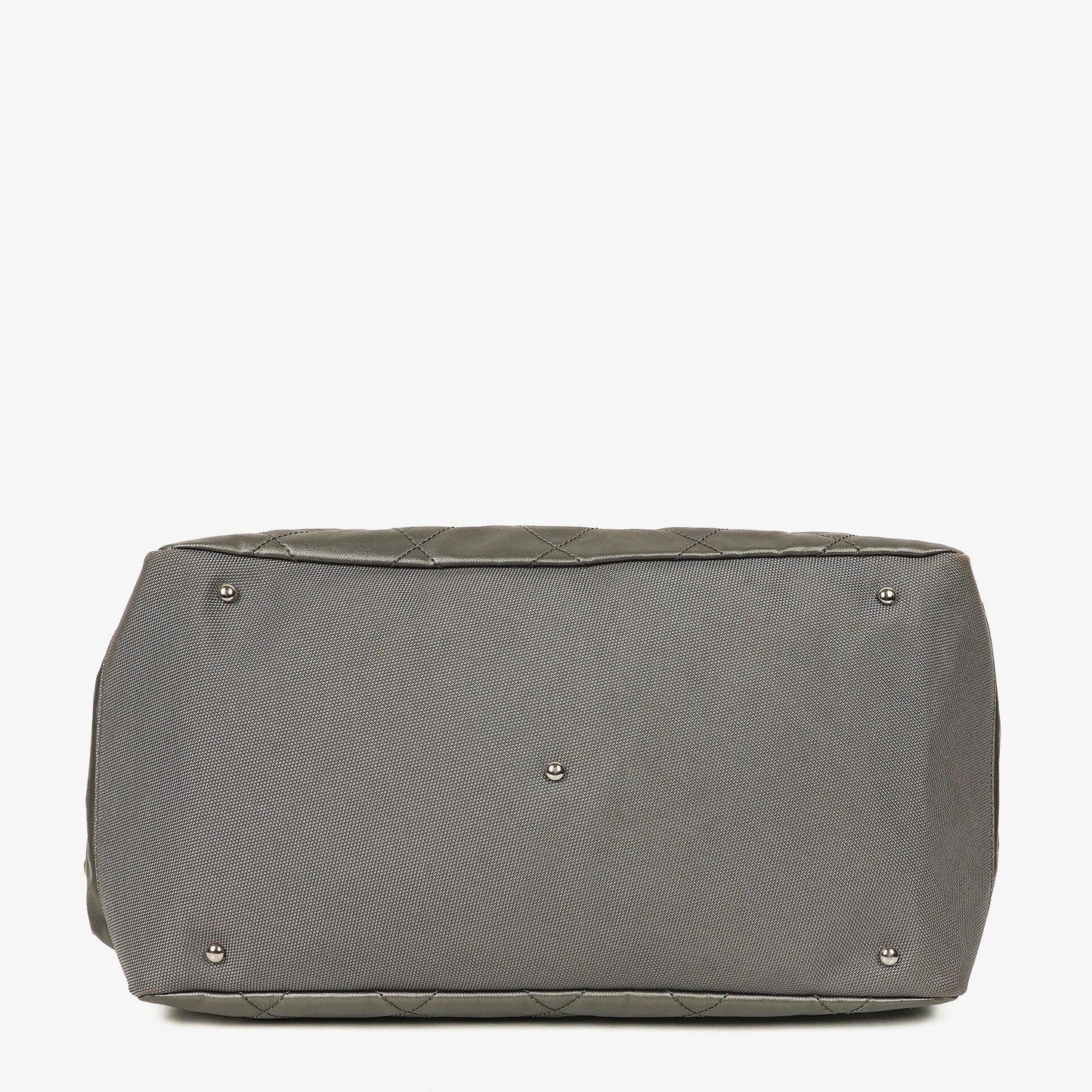 Chanel Paris-Biarritz Silver and Cream Large Hobo Bag