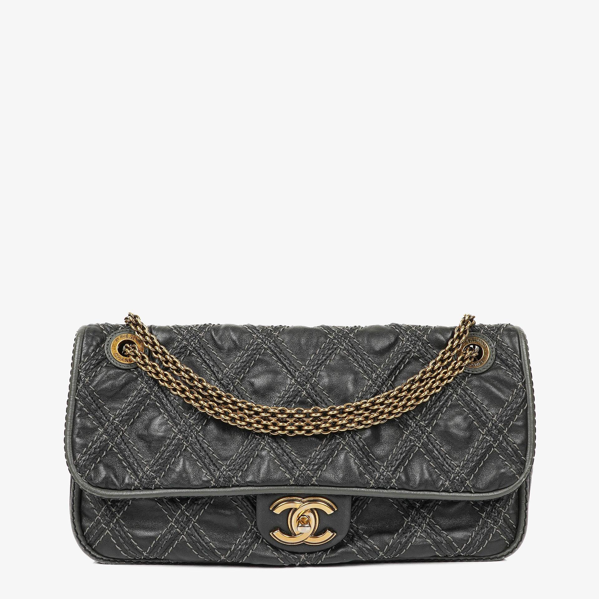 Chanel Paris-Bombay Black Triptych Flap Bag