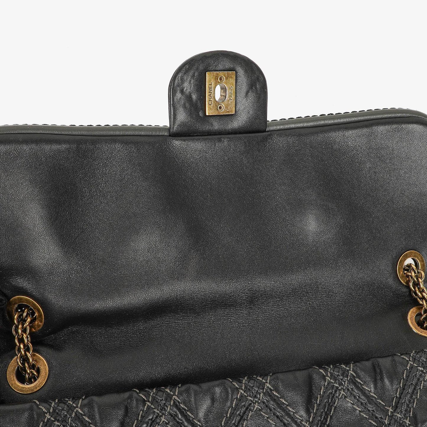 Chanel Paris-Bombay Black Triptych Flap Bag