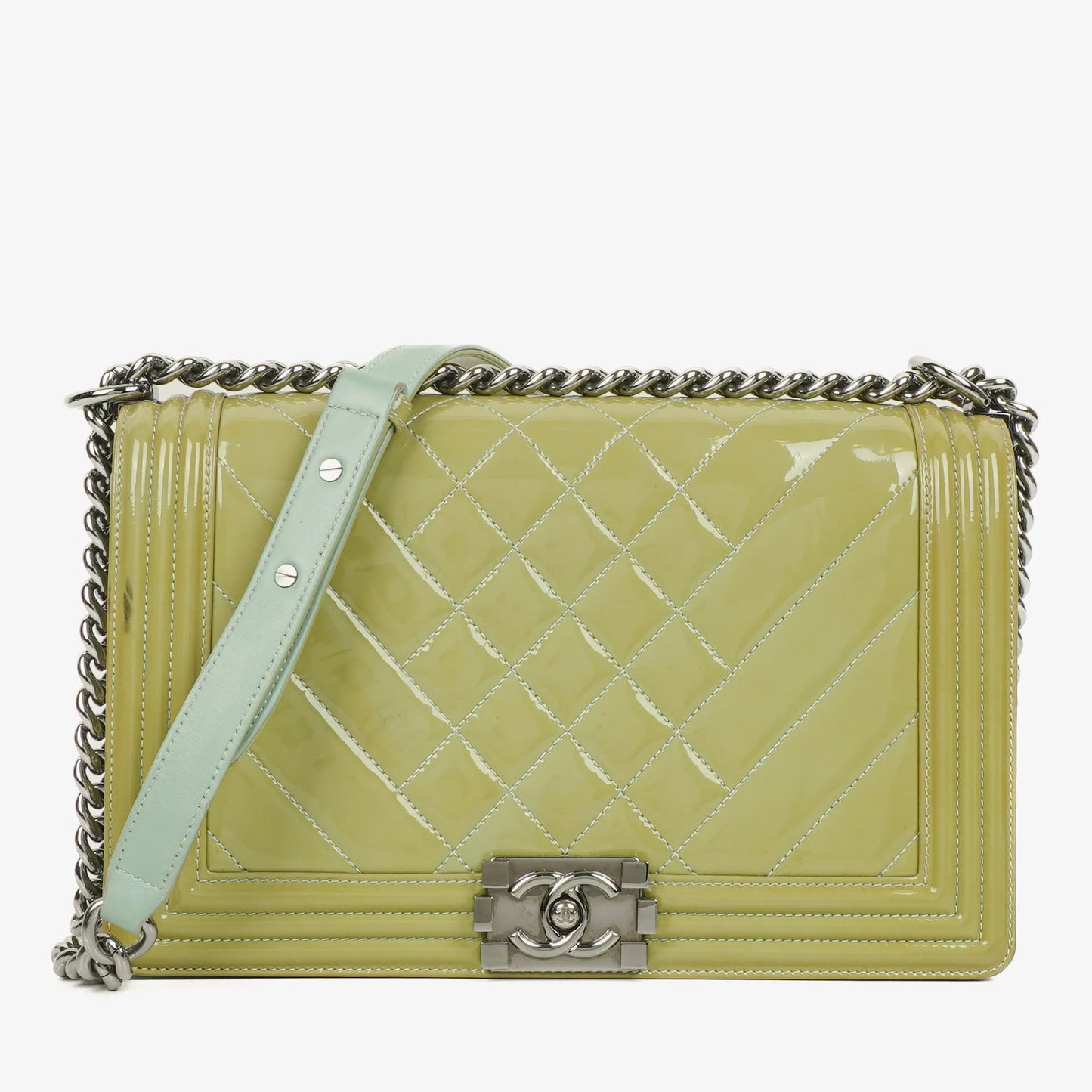 Chanel Patent Leather Boy Flap Bag