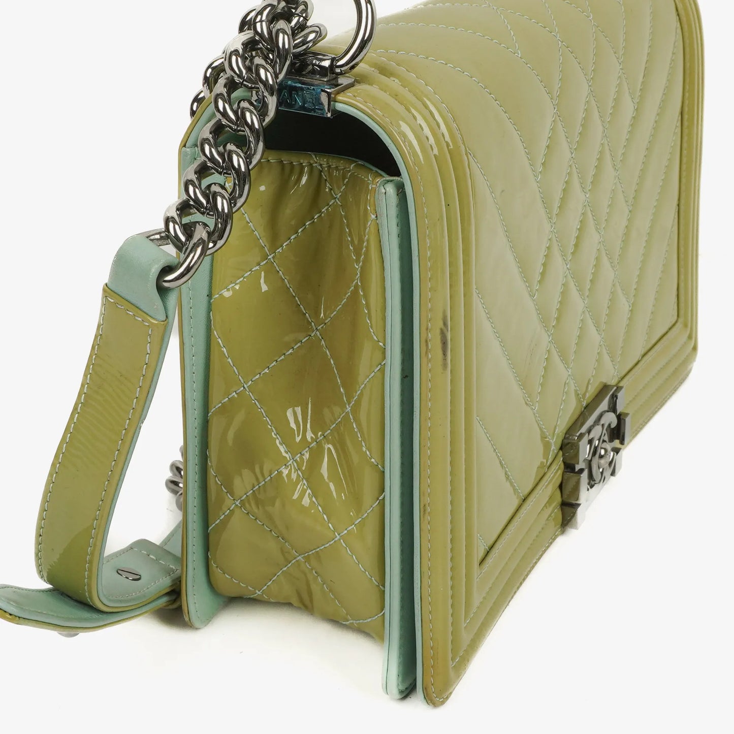 Chanel Patent Leather Boy Flap Bag