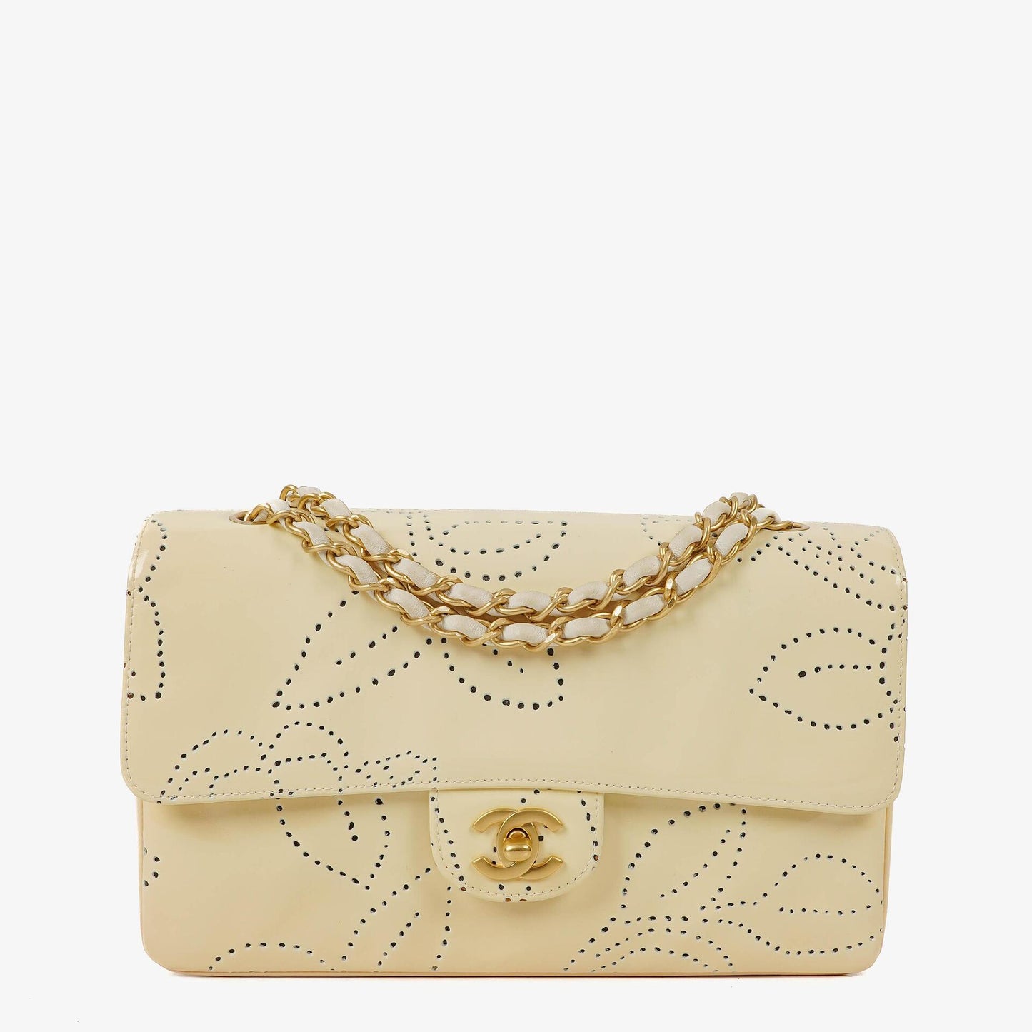 Chanel Perforated Camellia Flap Bag