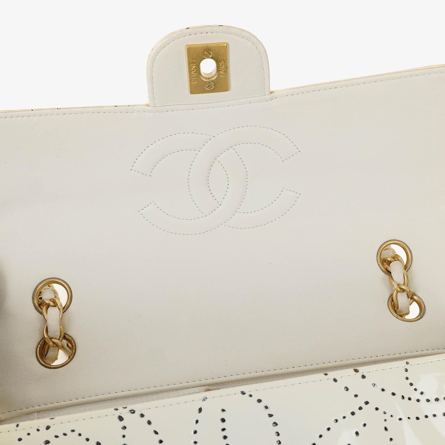 Chanel Perforated Camellia Flap Bag