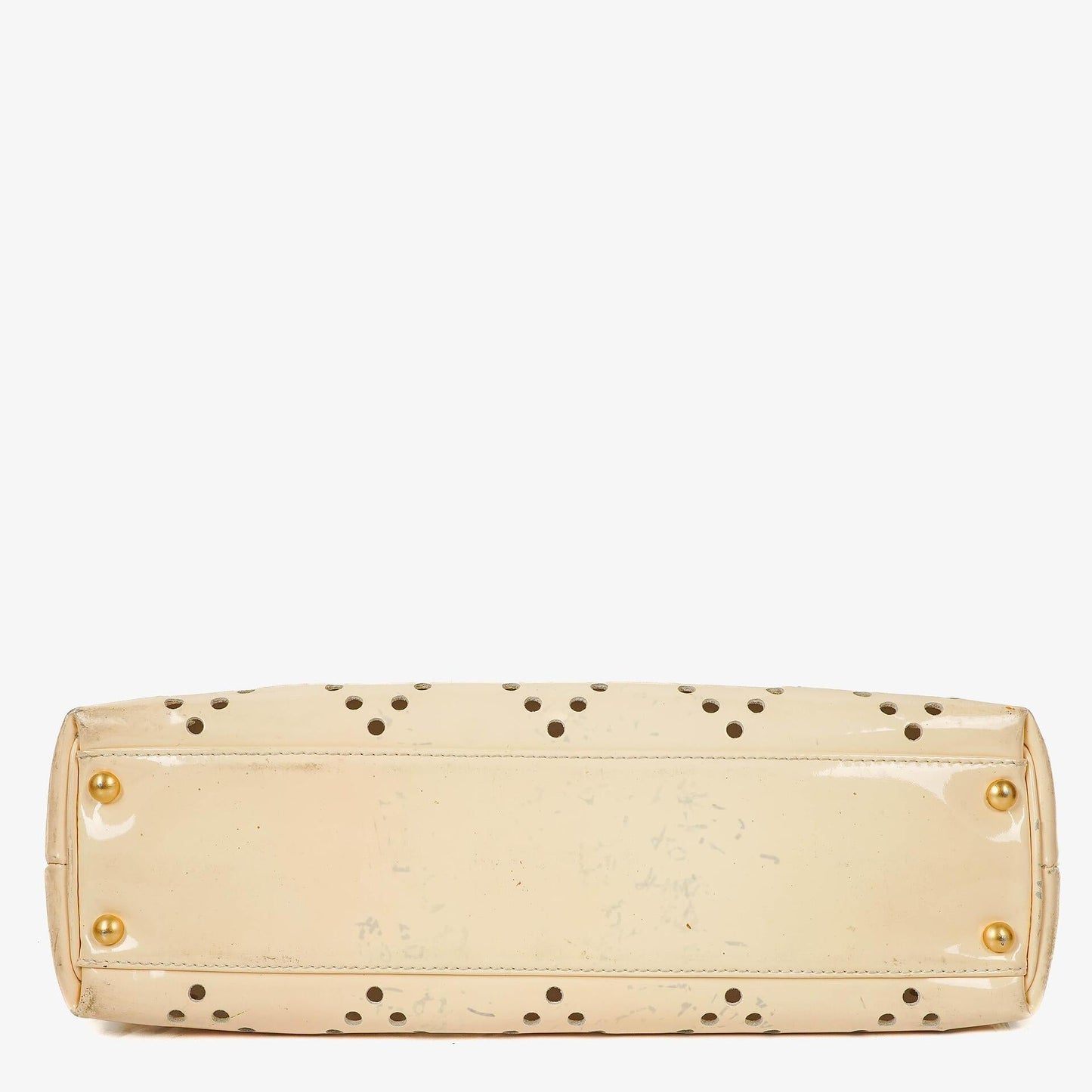 Chanel Perforated CC Quilted Patent Leather Tote Bag