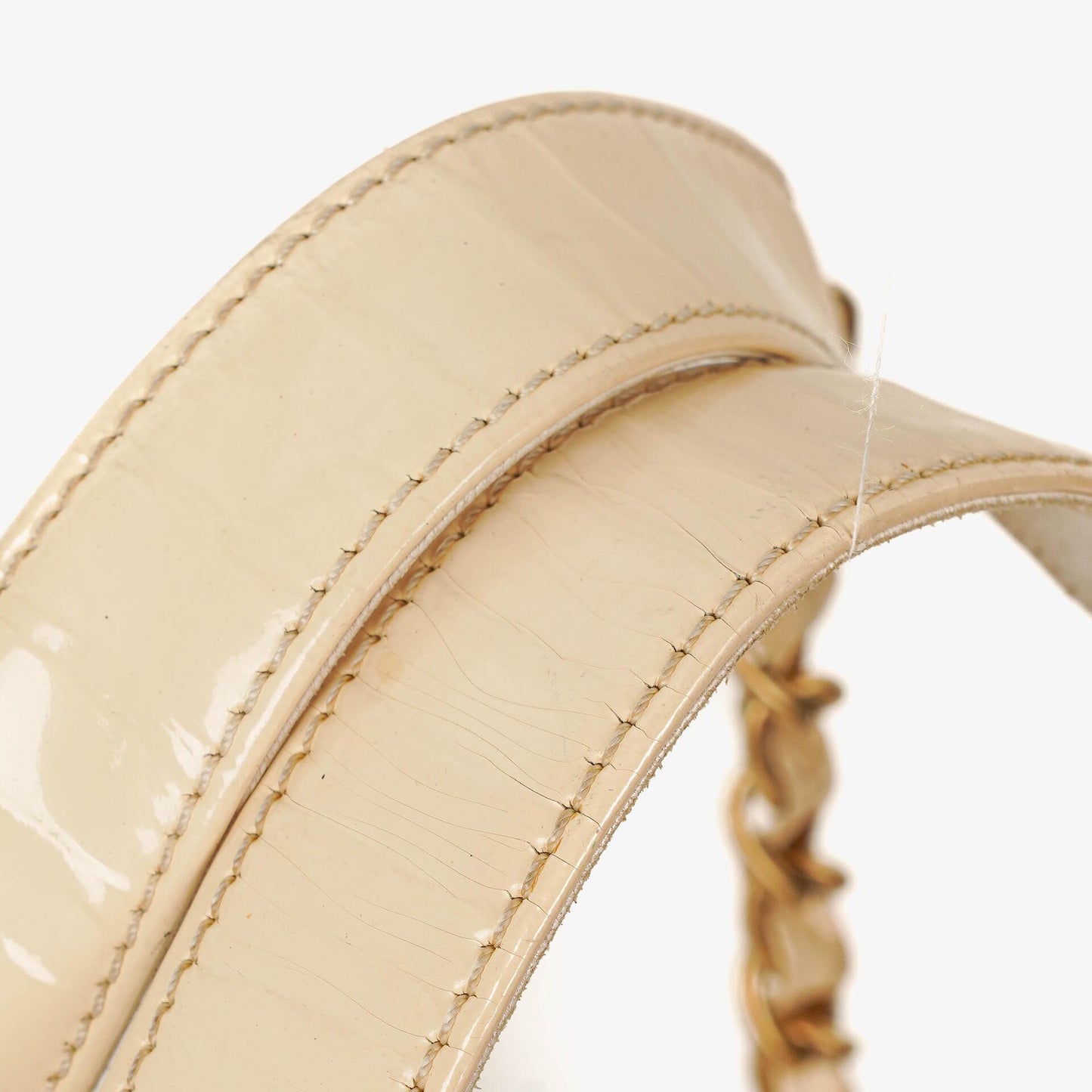 Chanel Perforated CC Quilted Patent Leather Tote Bag