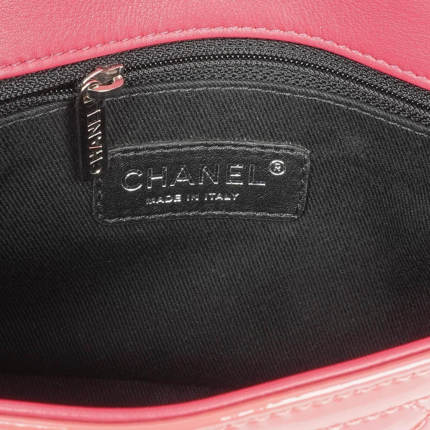 Chanel Pink Patent Calfskin Classic Mini Flap Bag