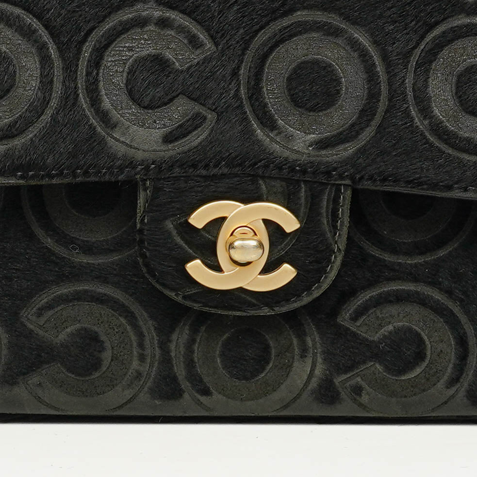 Chanel Ponyhair Double Flap Bag
