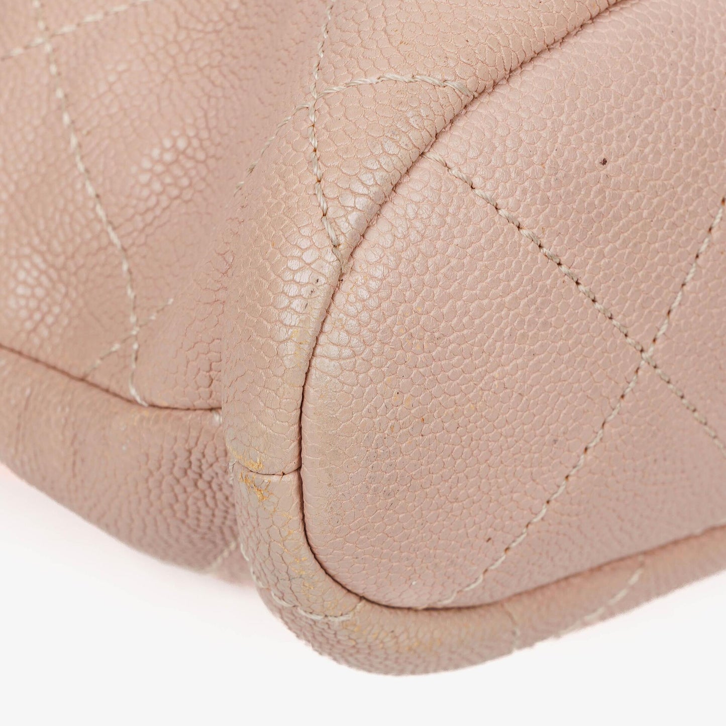Chanel Quilted Caviar Shopping Tote Bag