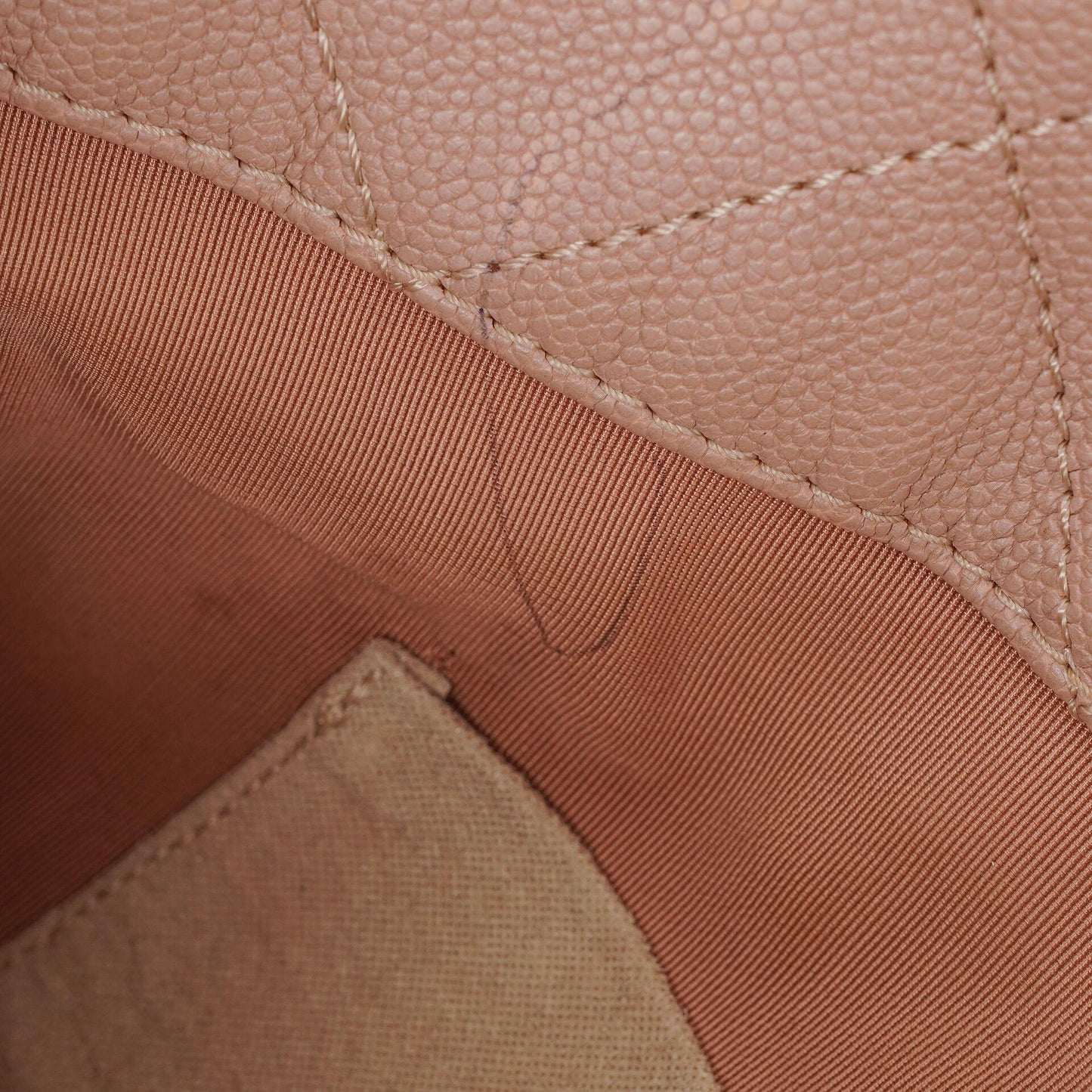 Chanel Quilted Caviar Shopping Tote Bag