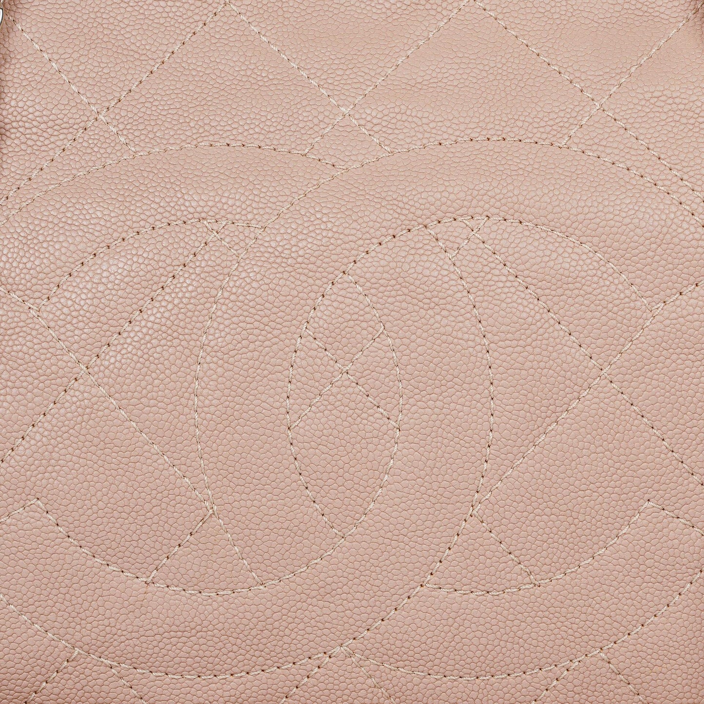 Chanel Quilted Caviar Shopping Tote Bag