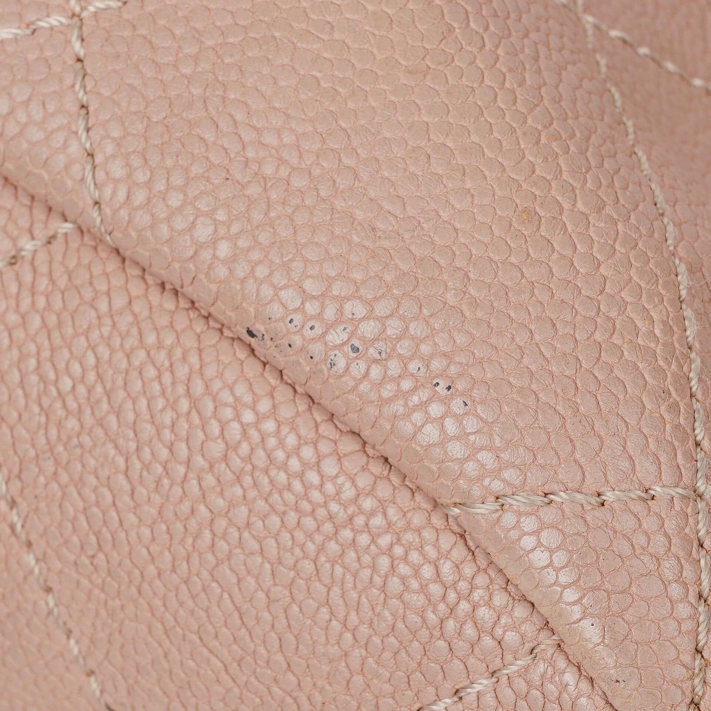 Chanel Quilted Caviar Shopping Tote Bag