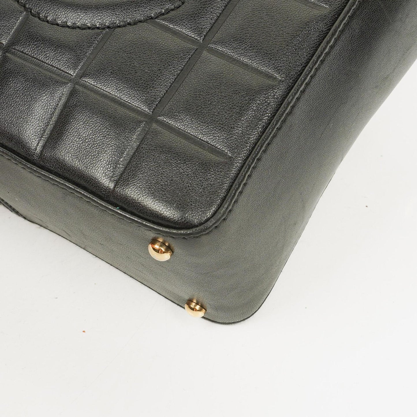 Chanel Quilted Lambskin Black Chocolate Bar Shoulder Bag