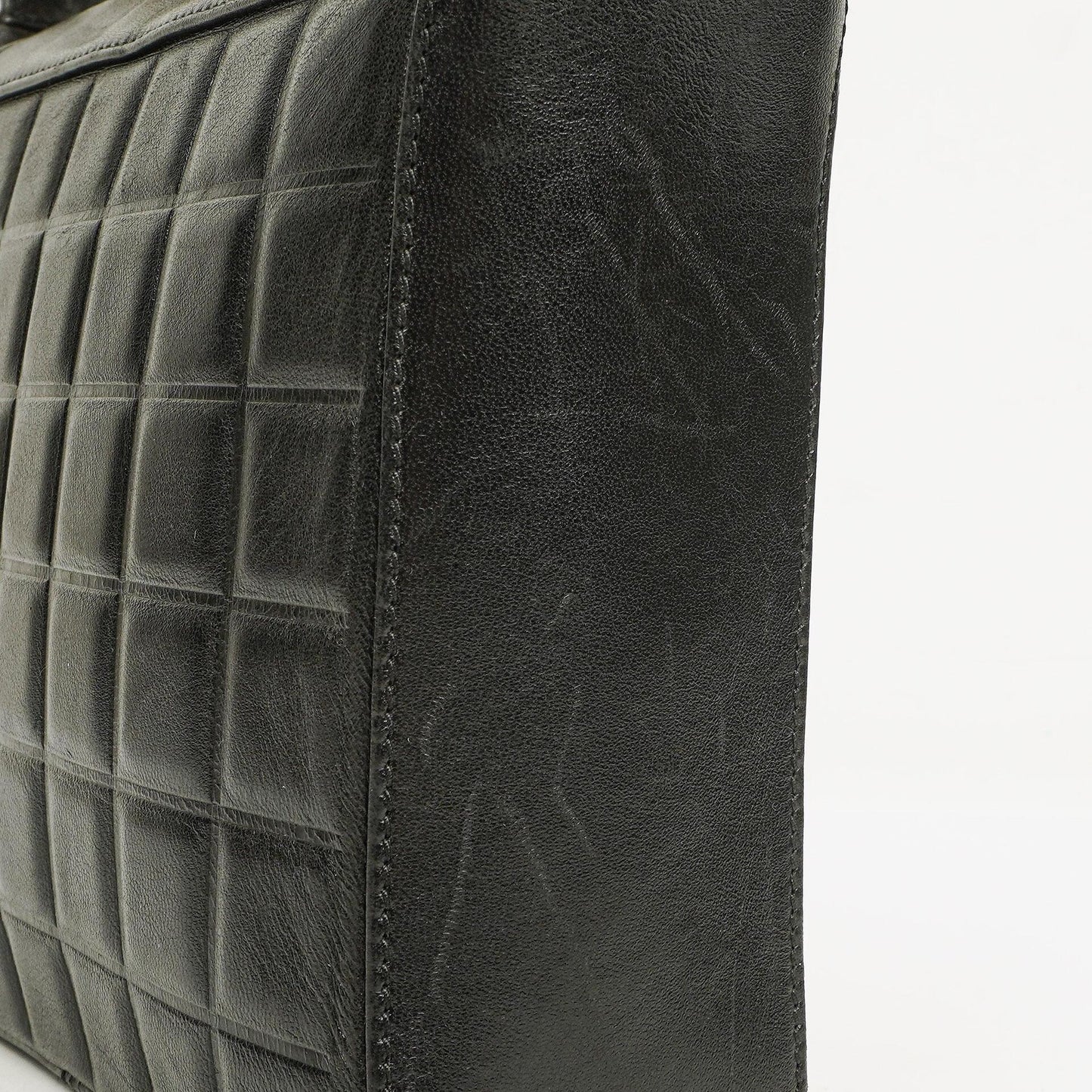 Chanel Quilted Lambskin Black Chocolate Bar Shoulder Bag