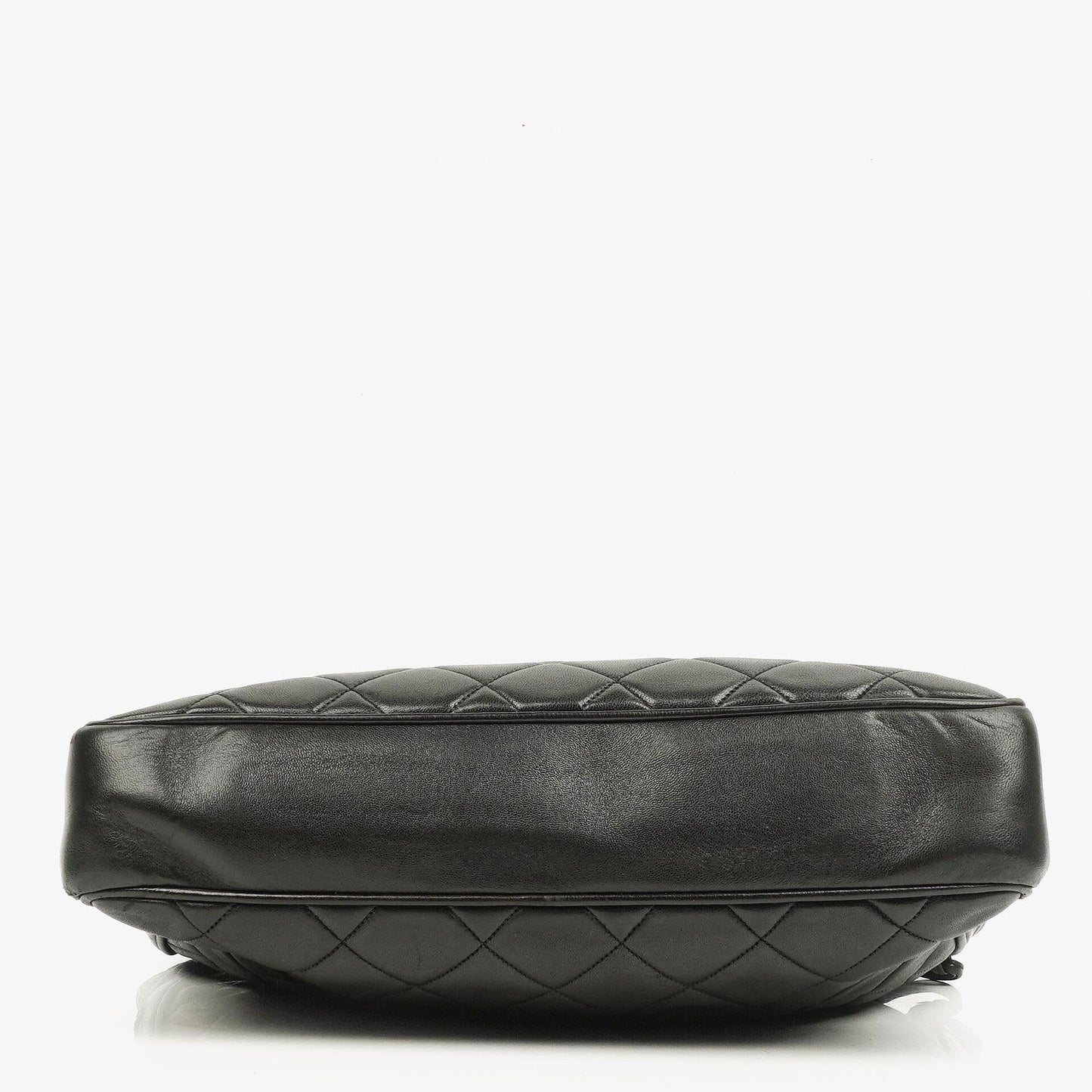 Chanel Quilted Lambskin Shopping Tote Black