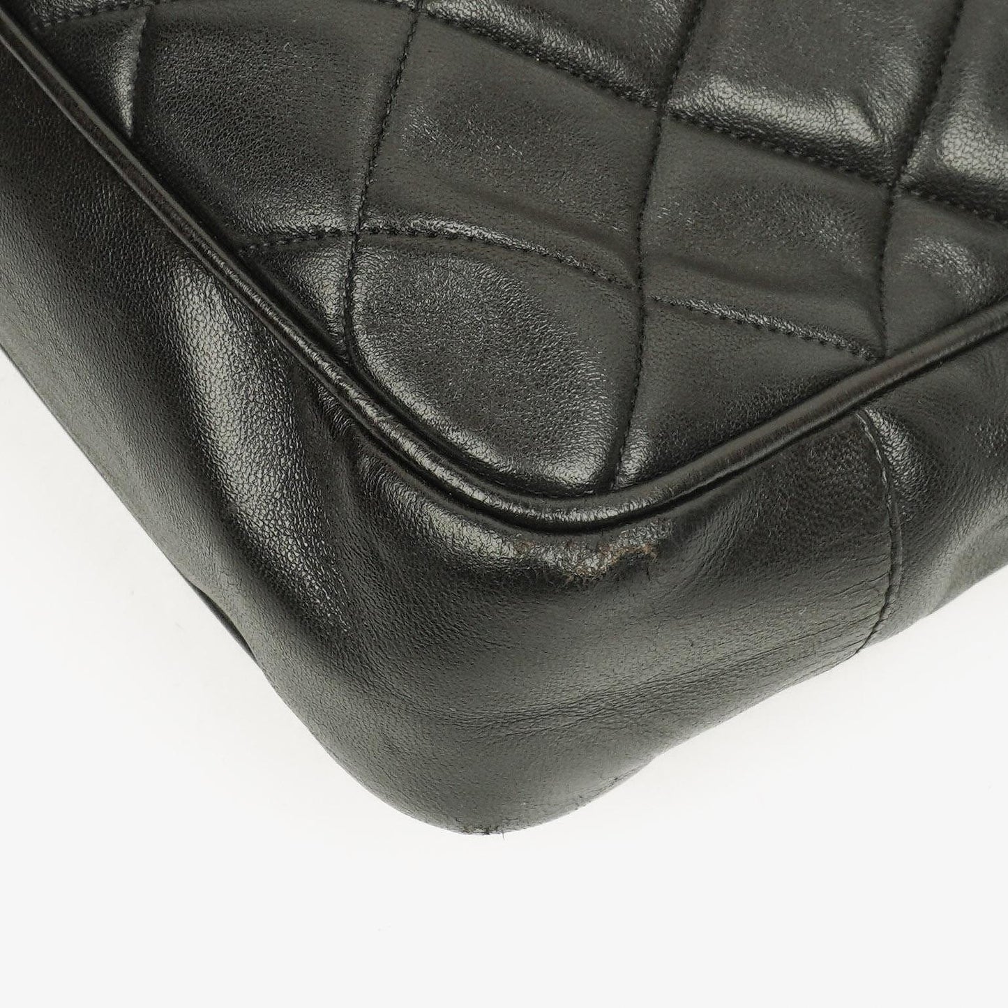 Chanel Quilted Lambskin Shopping Tote Black