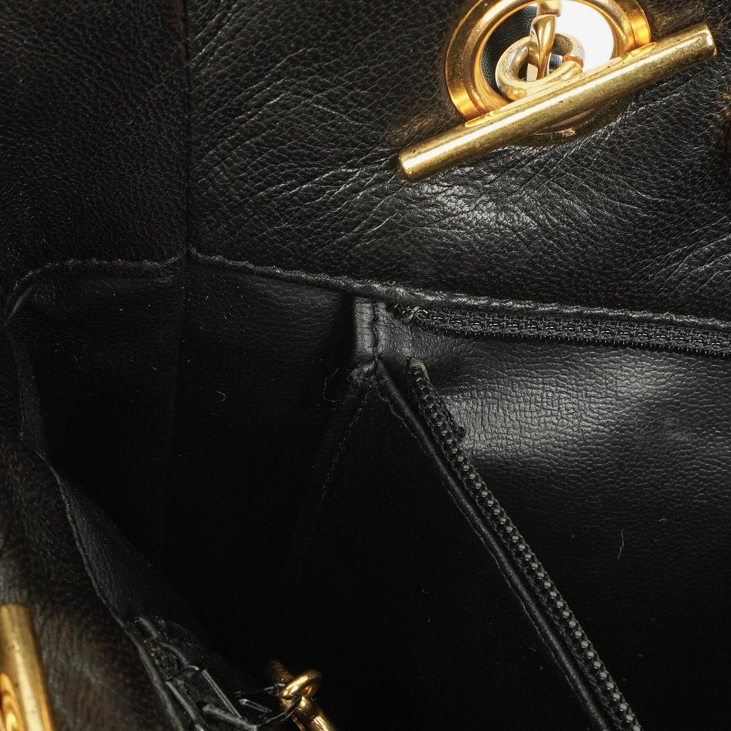 Chanel Quilted Lambskin Shopping Tote Black