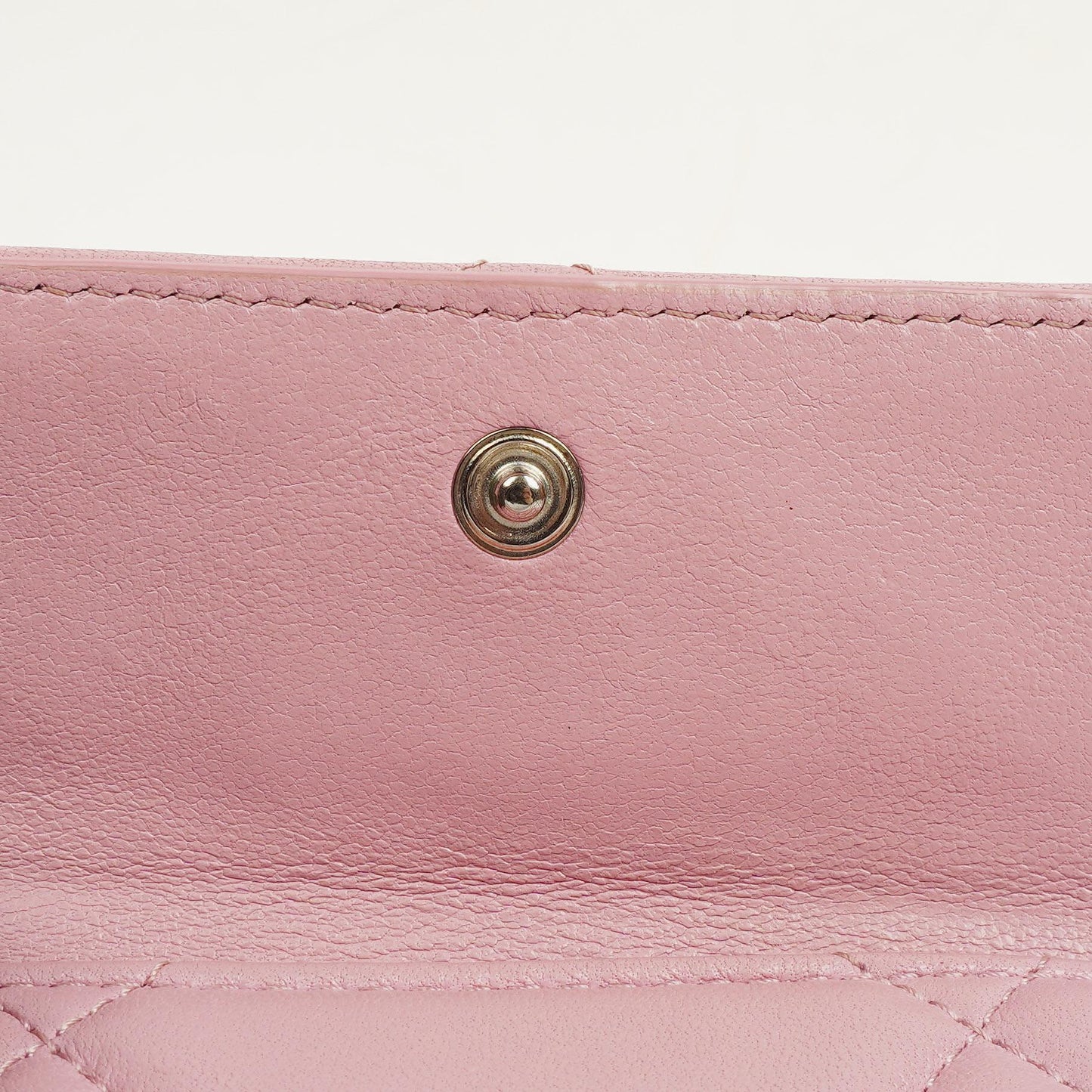 Chanel Quilted Pink Chanel 19 Small Flap Wallet