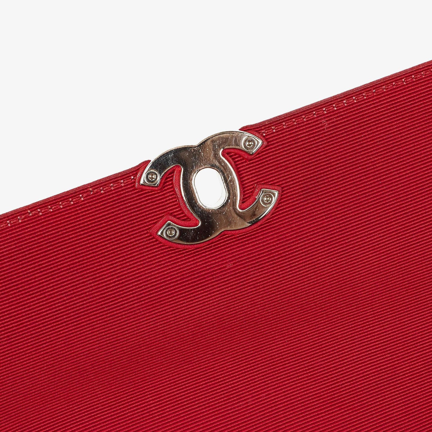 Chanel Red Crumpled Calfskin Flap Bag