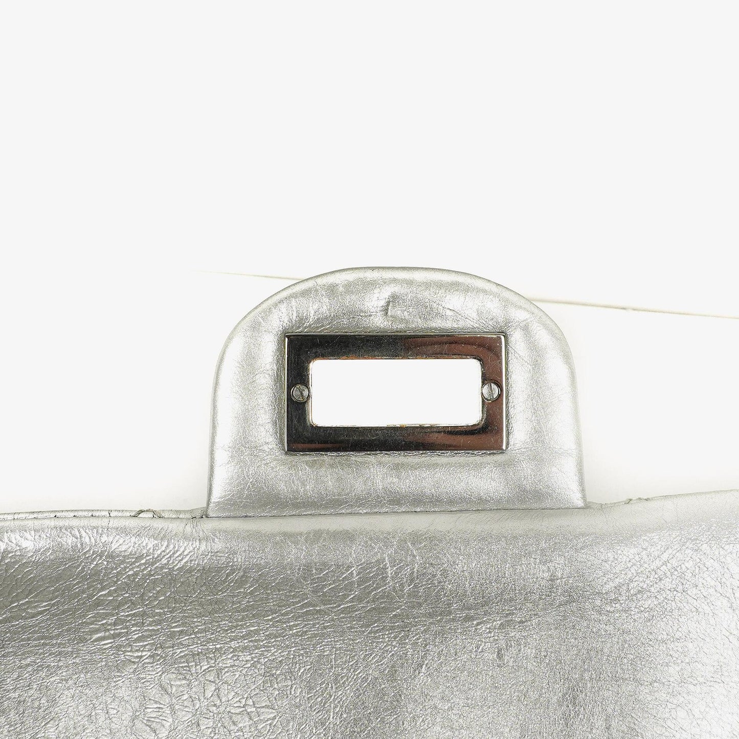 Chanel Silver Metallic Aged Quilted Calfskin 2.55 Reissue 227 Flap Bag